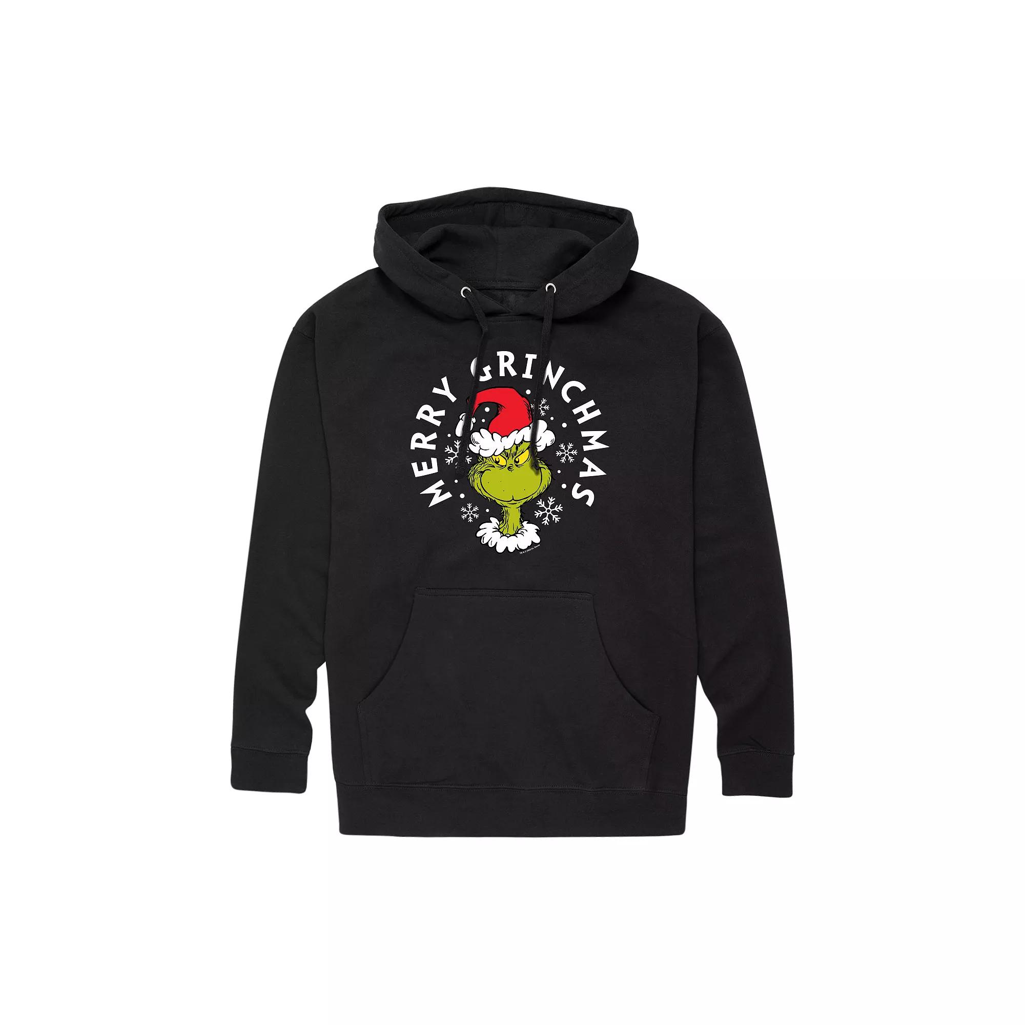 Men's Dr. Seuss Merry Grinchmas Graphic Hoodie,  Product Image