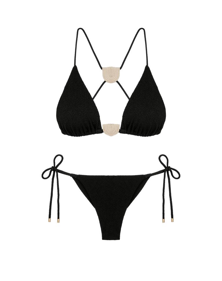 Firenze Tie Side Bottom - Black Product Image