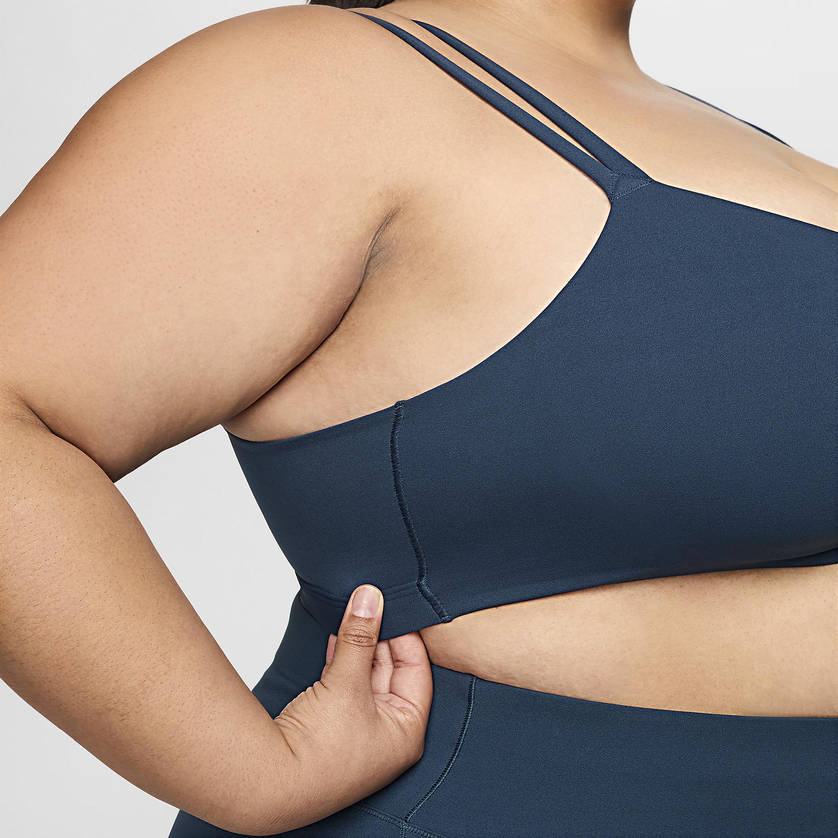 Nike Womens Zenvy Strappy Light-Support Padded Sports Bra (Plus Size) | DQ2810-478 Product Image