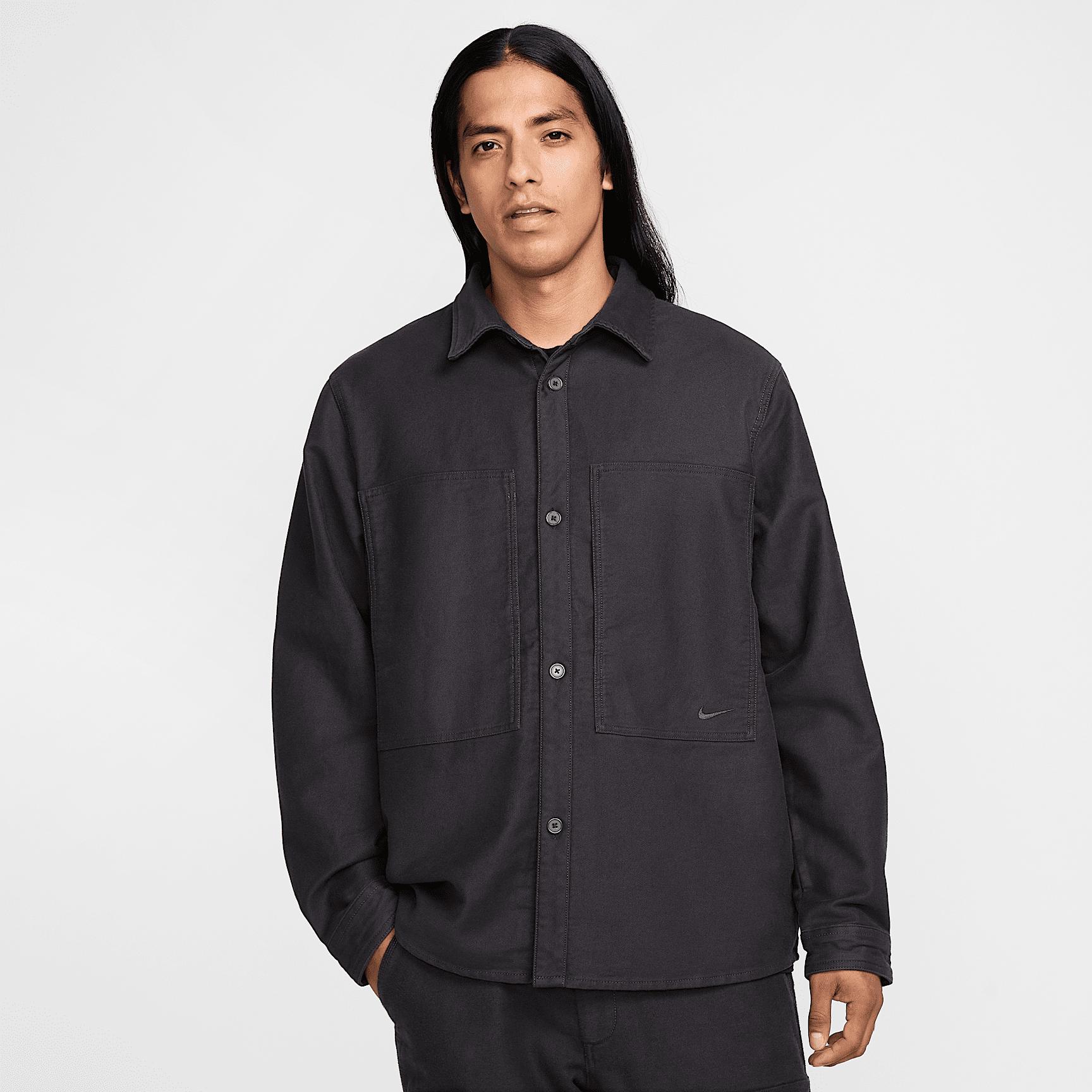 Nike Mens Life Long-Sleeve Chamois Field Shirt | FB7742-060 Product Image