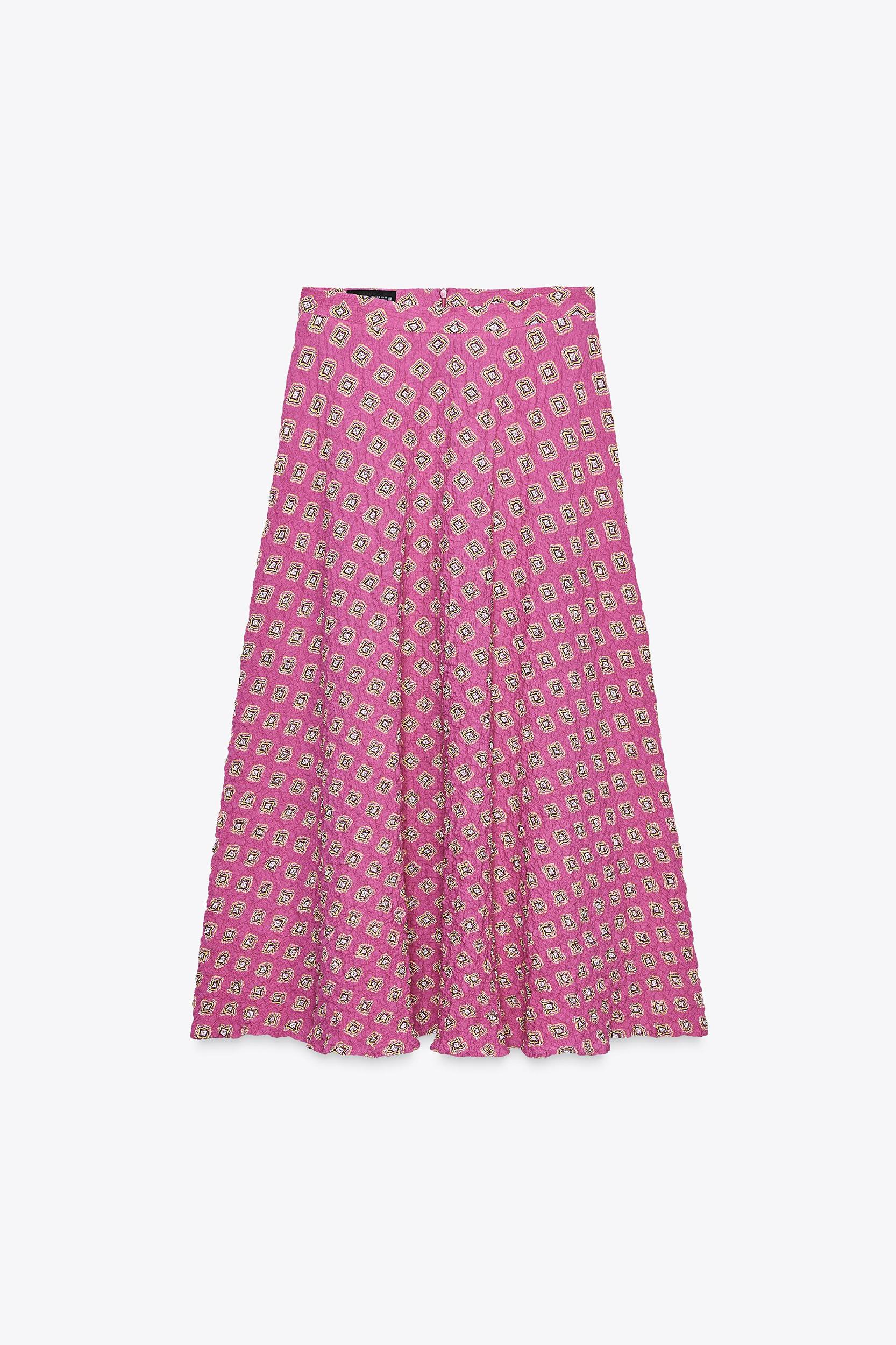 PRINTED MIDI SKIRT Product Image