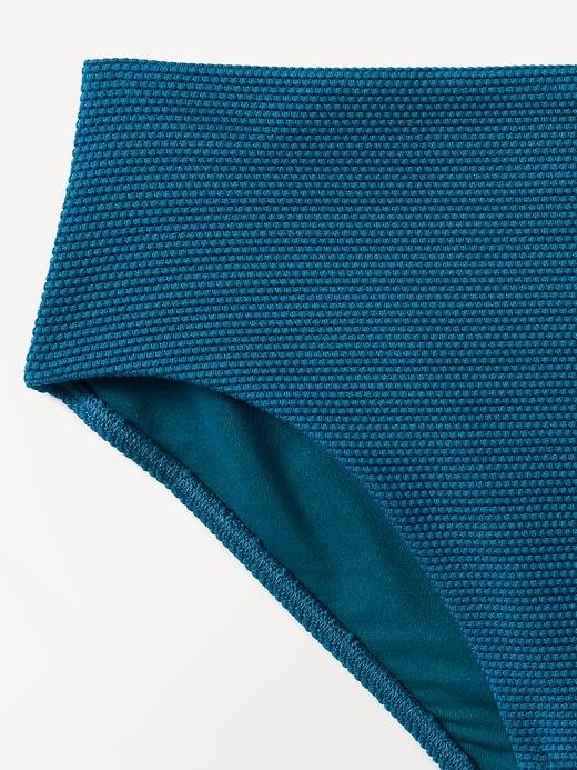 High Waist Pique Swim Bottom Product Image