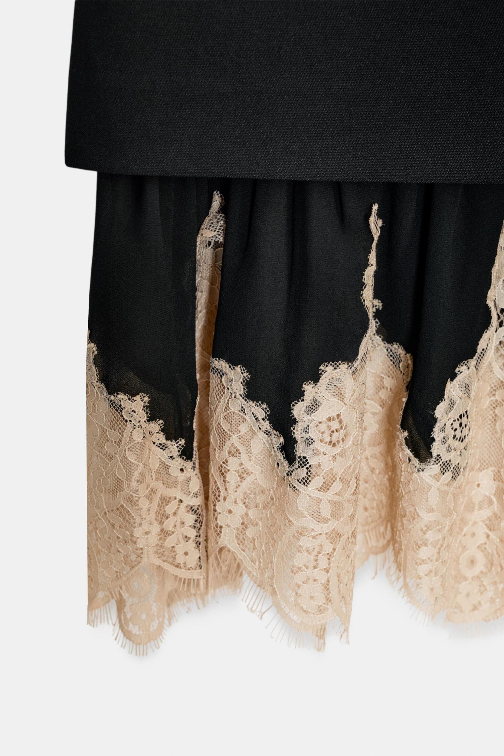 ZW COLLECTION COMBINED LACE SKIRT Product Image