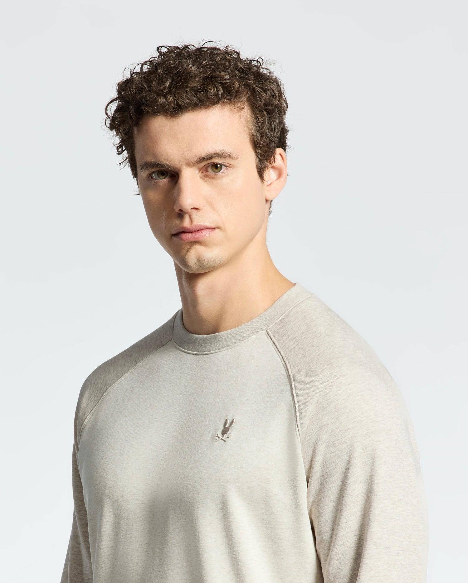 MENS ARCHIE MELANGE COLOR BLOCK SWEATSHIRT - B6S630F200 Male Product Image