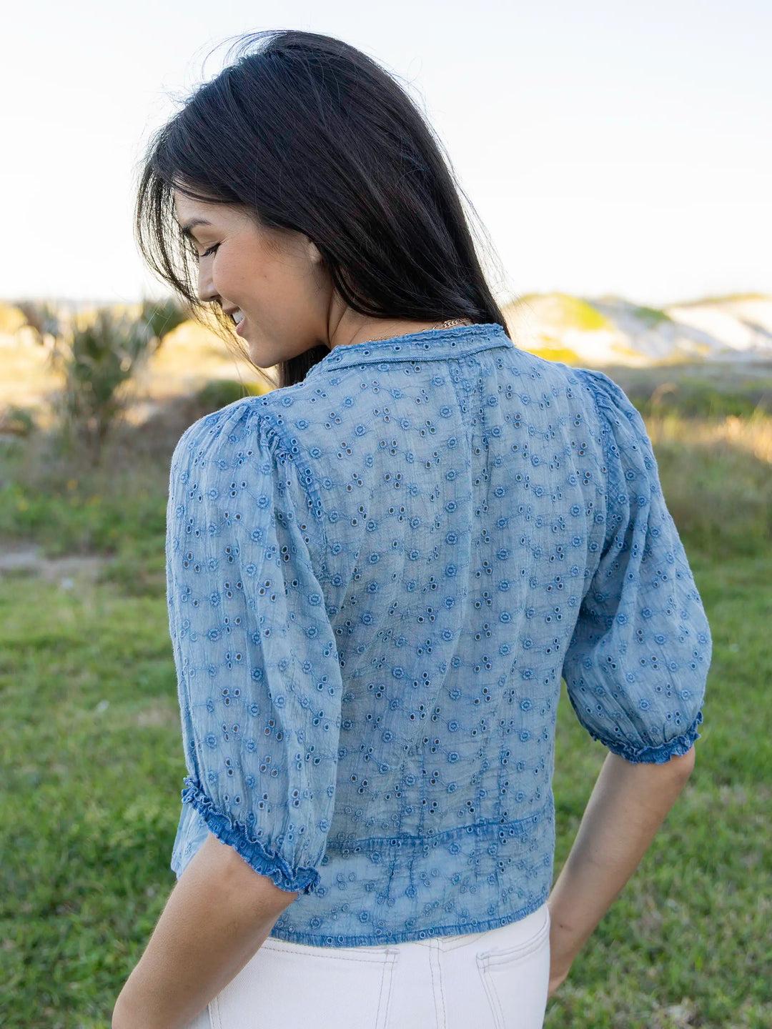Annie Cotton Eyelet Top Product Image