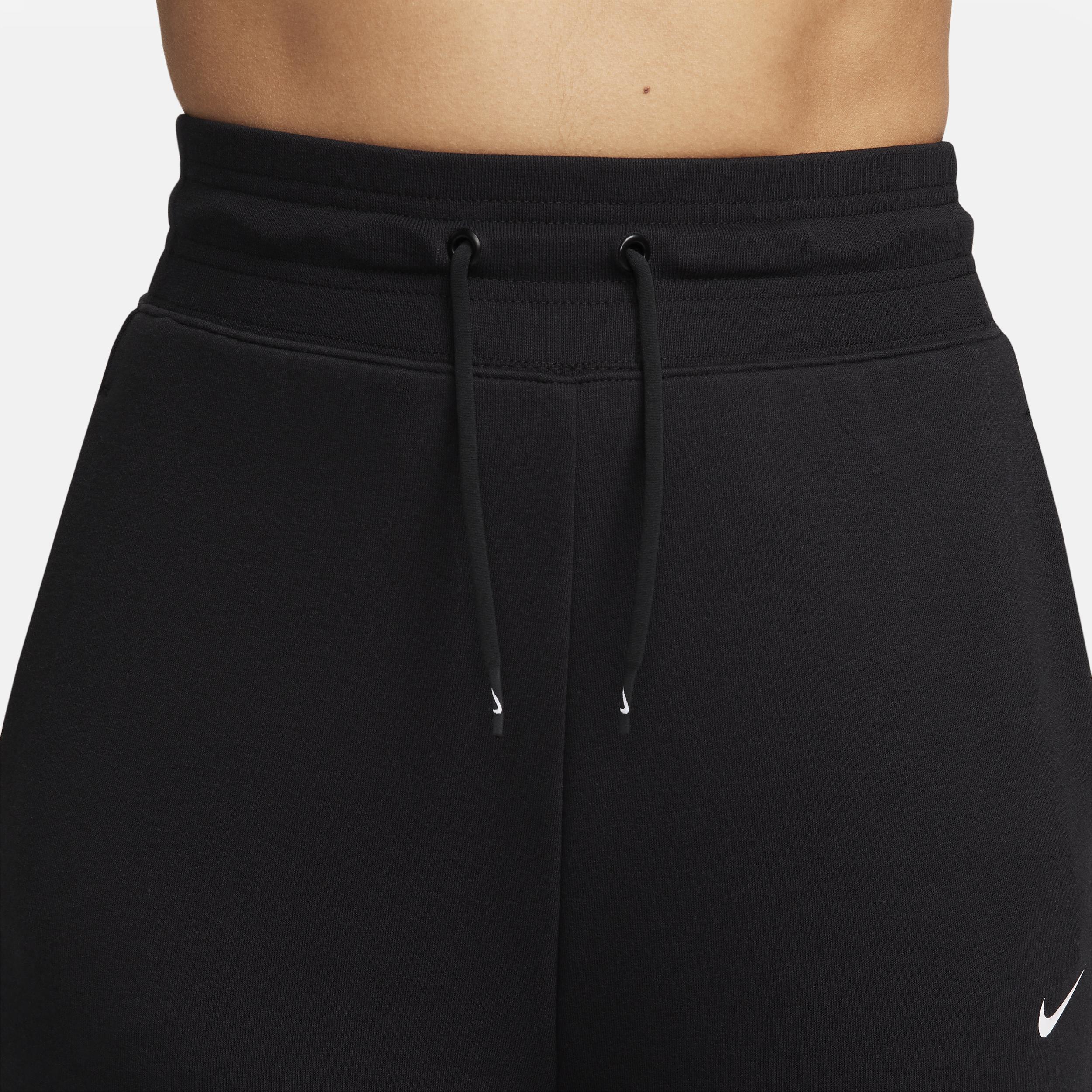 Nike Womens Dri-FIT One High-Waisted 7/8 French Terry Jogger Pants | FB5434-010 Product Image