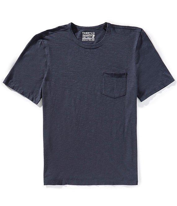 Faherty Sunwashed Organic Cotton Pocket Short Sleeve T-Shirt Product Image