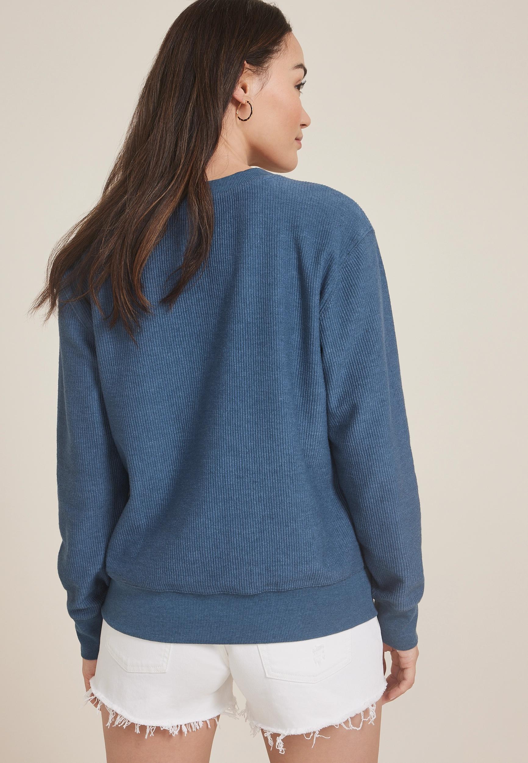 Corded Paisley Floral Sweatshirt Product Image