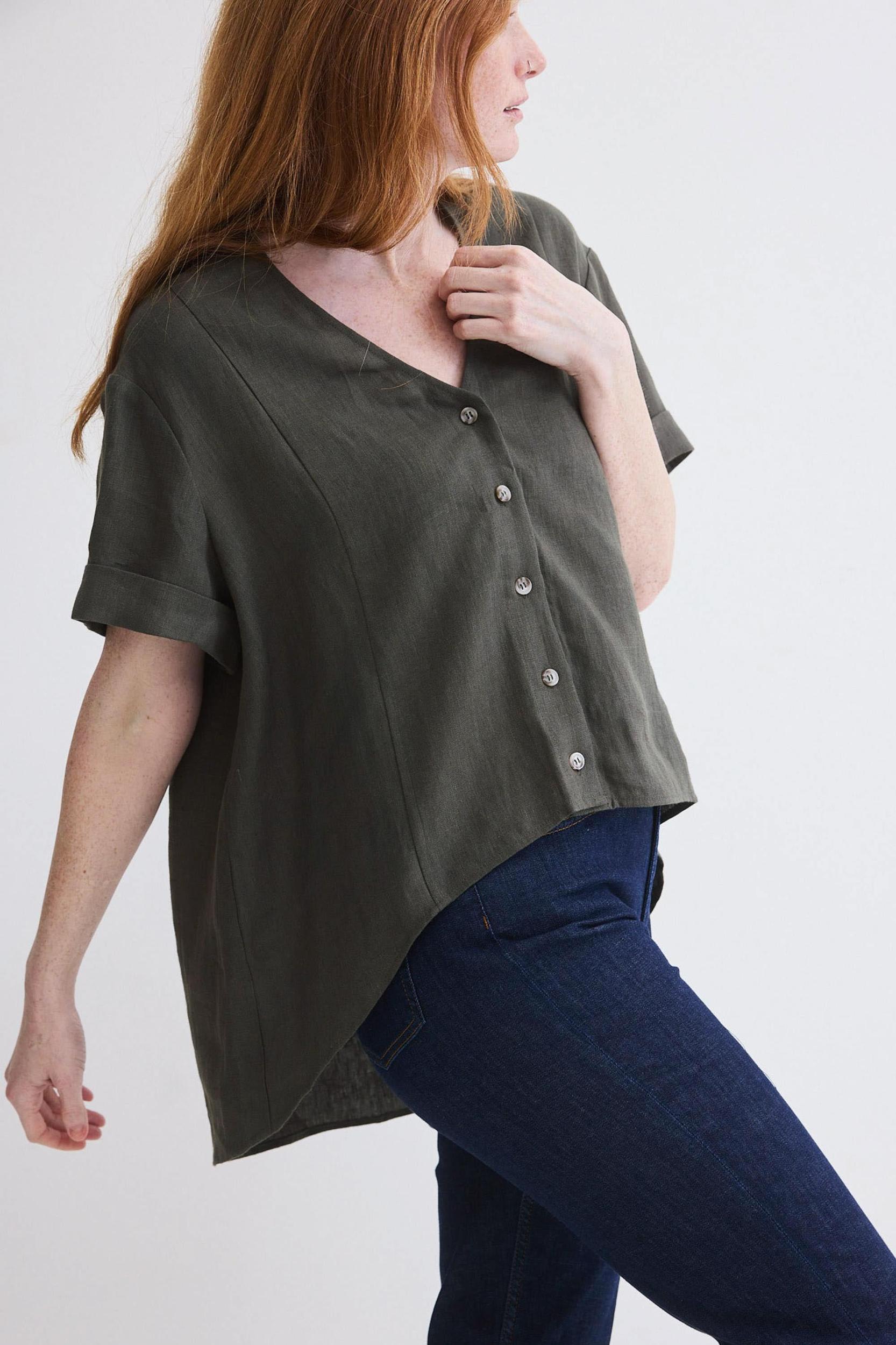 Drifter Oversized Linen Top Product Image
