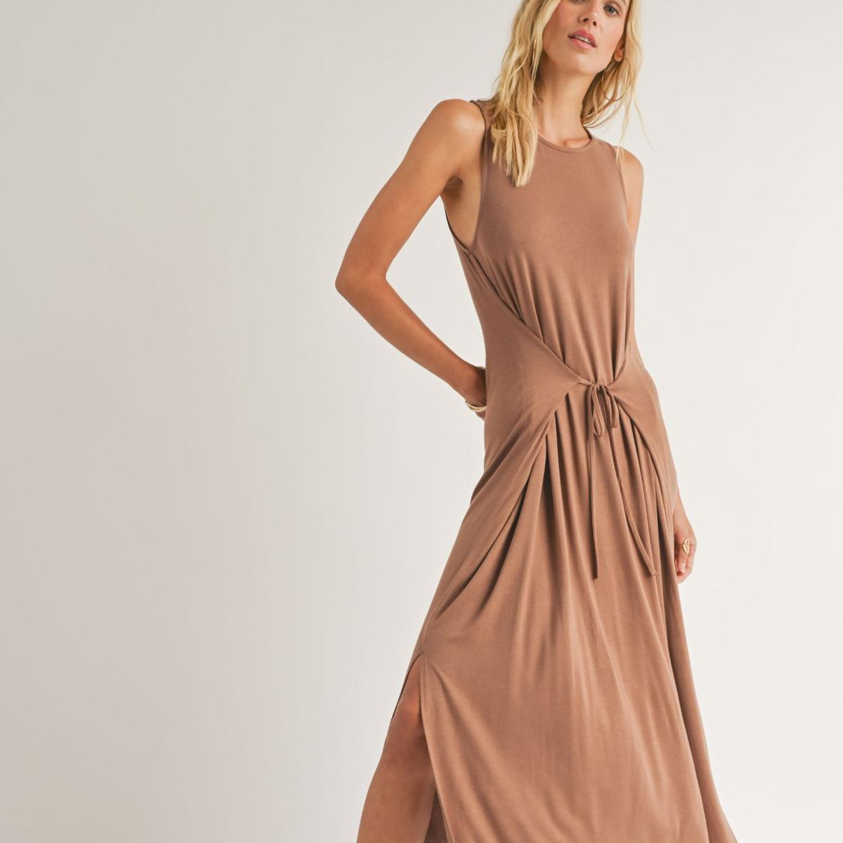 Vacay Tiefront Midi Dress Product Image