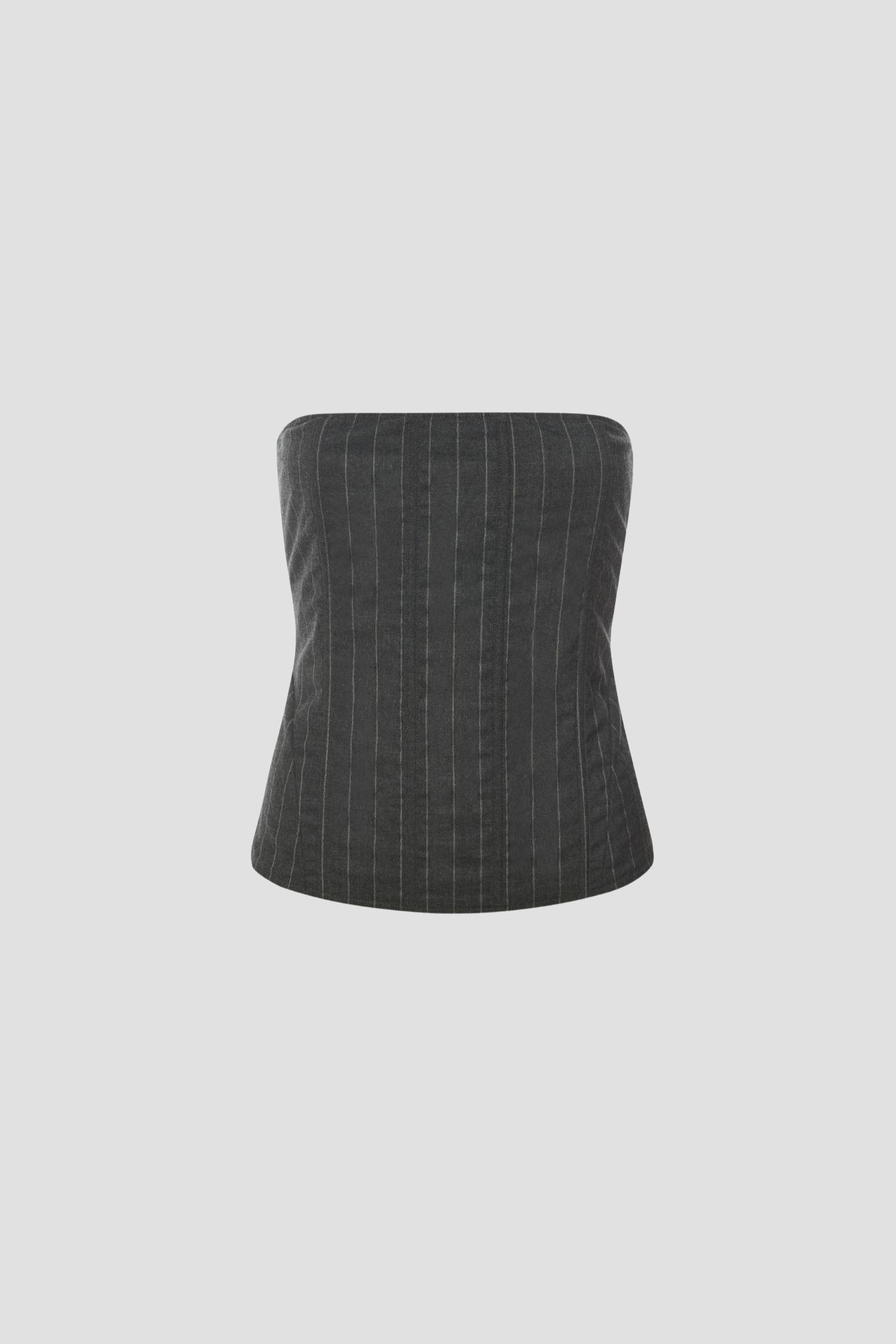 LIBRA CORSET - PINSTRIPE WOOL Product Image