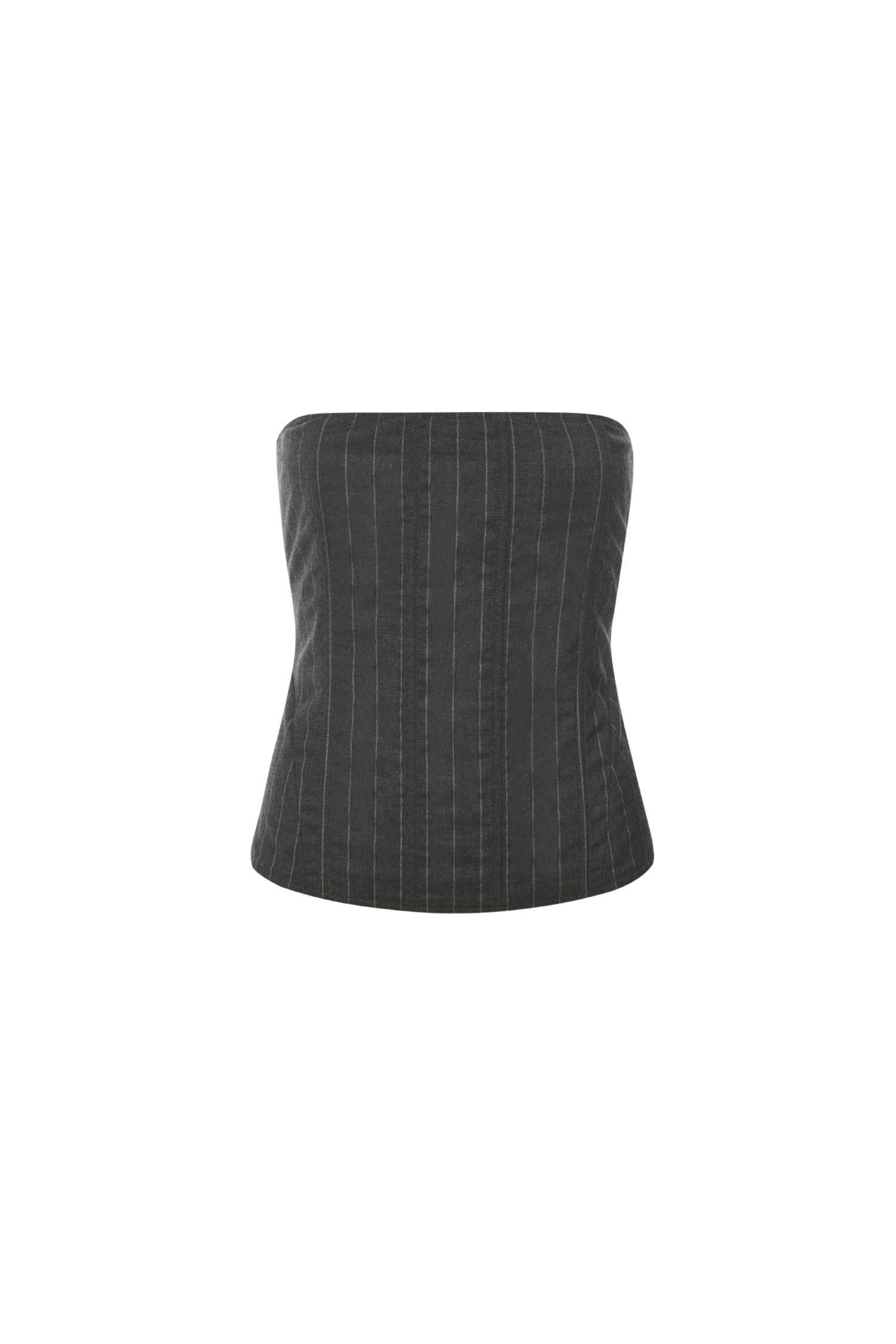 NAYA TROUSER - PINSTRIPE WOOL Product Image