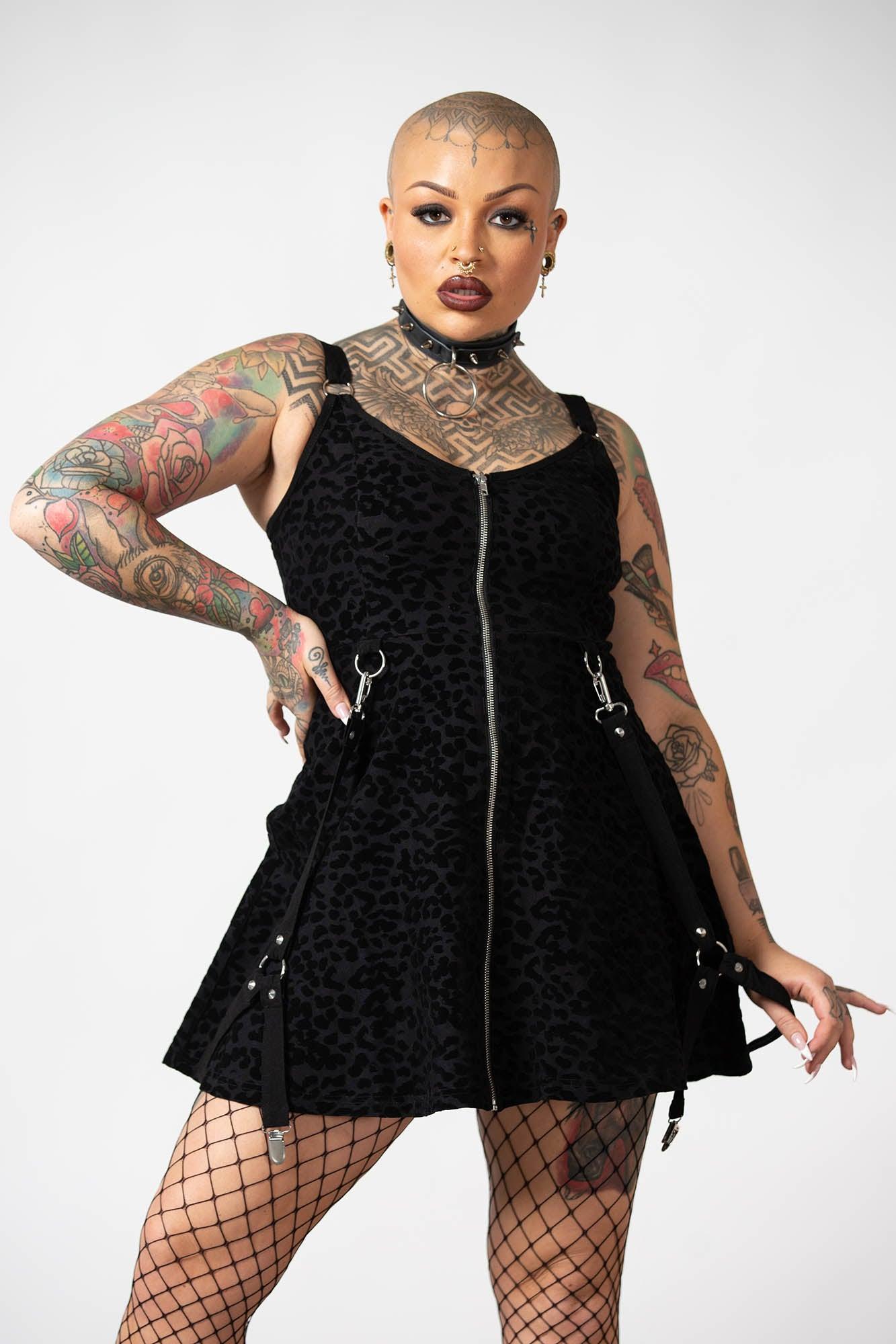 Feelin Purrty Skater Dress - Resurrect Female Product Image