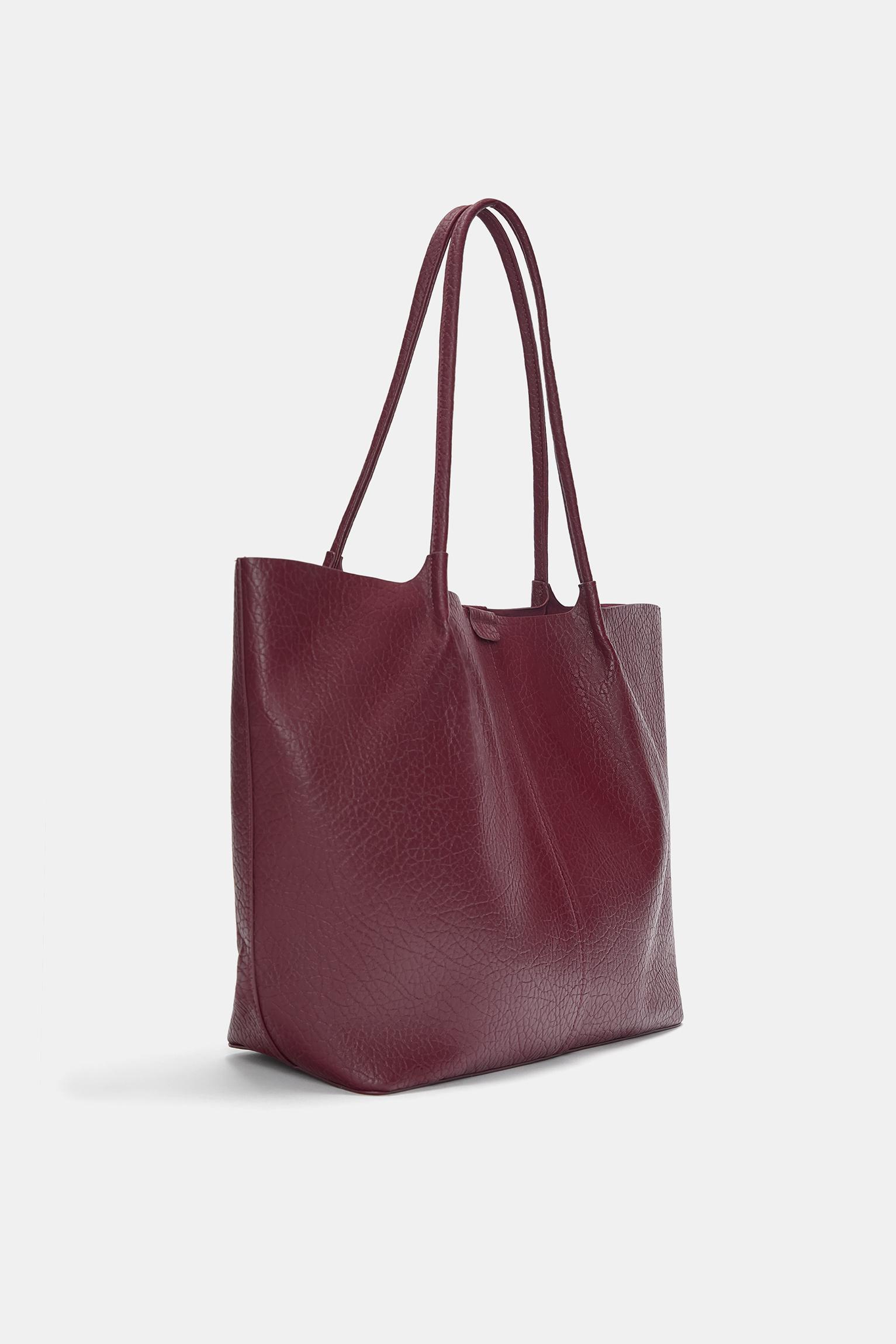 Faux leather shopper bag Product Image