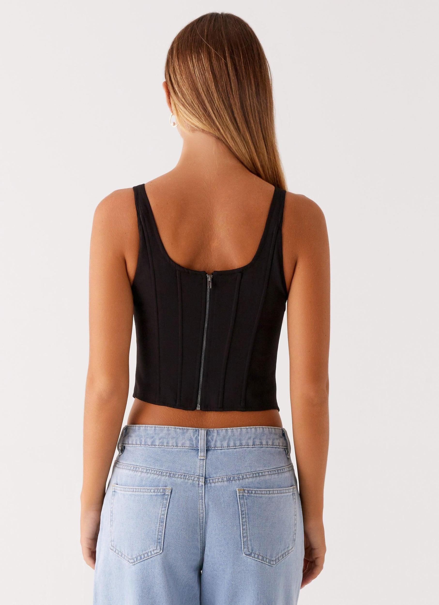 Narelle Corset Top - Black Product Image