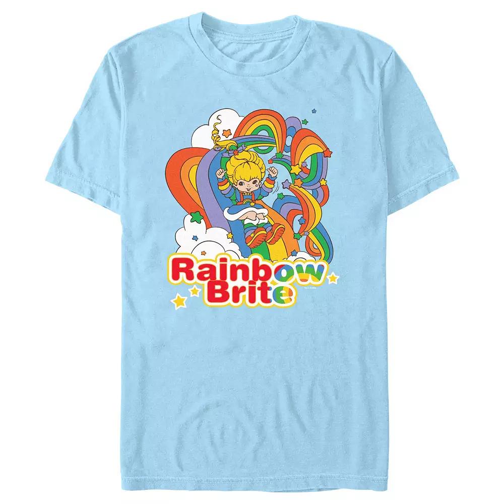 Men's Rainbow Brite Colorful Slide Graphic Tee,  Product Image