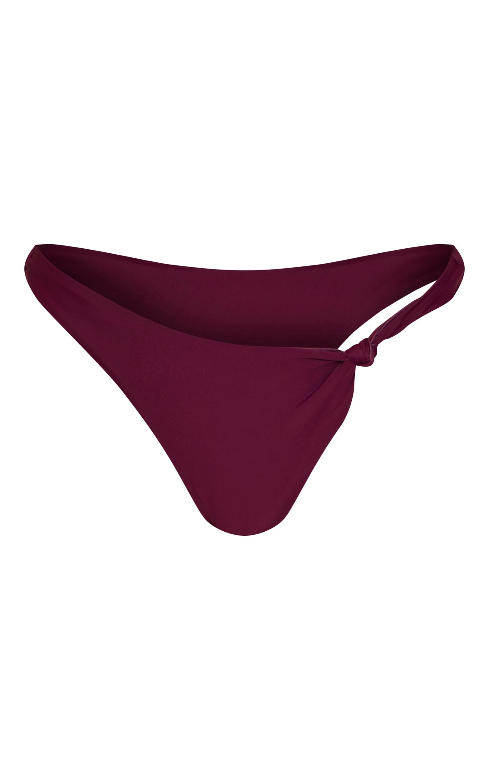 Purple Bardot Strap Bikini Top Product Image