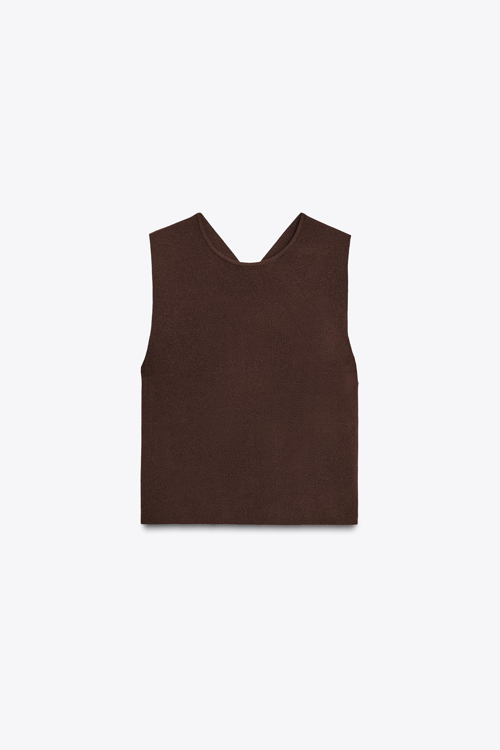 CUT OUT BACK KNIT TOP Product Image