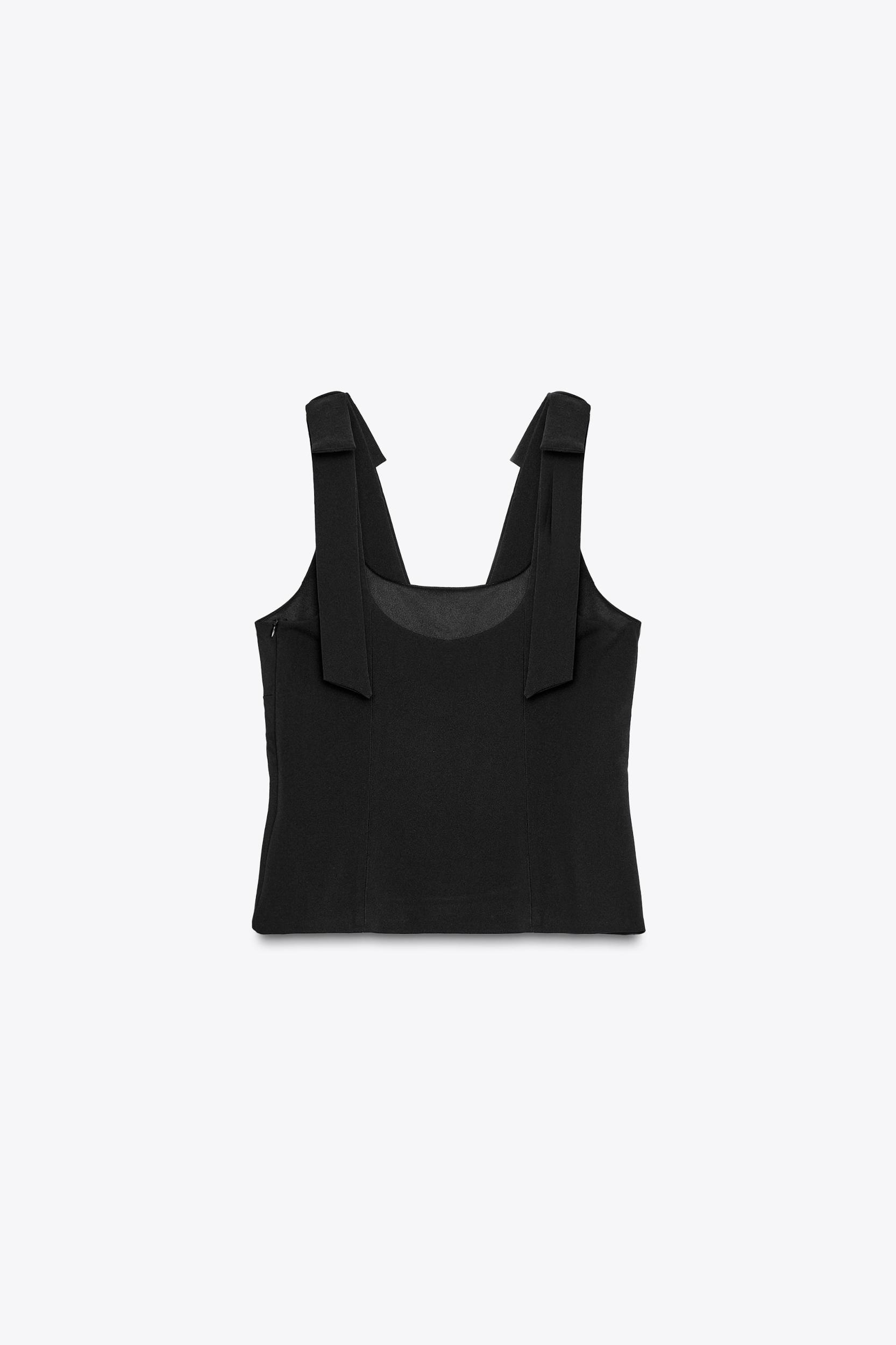 BOW DETAIL STRETCH TOP Product Image