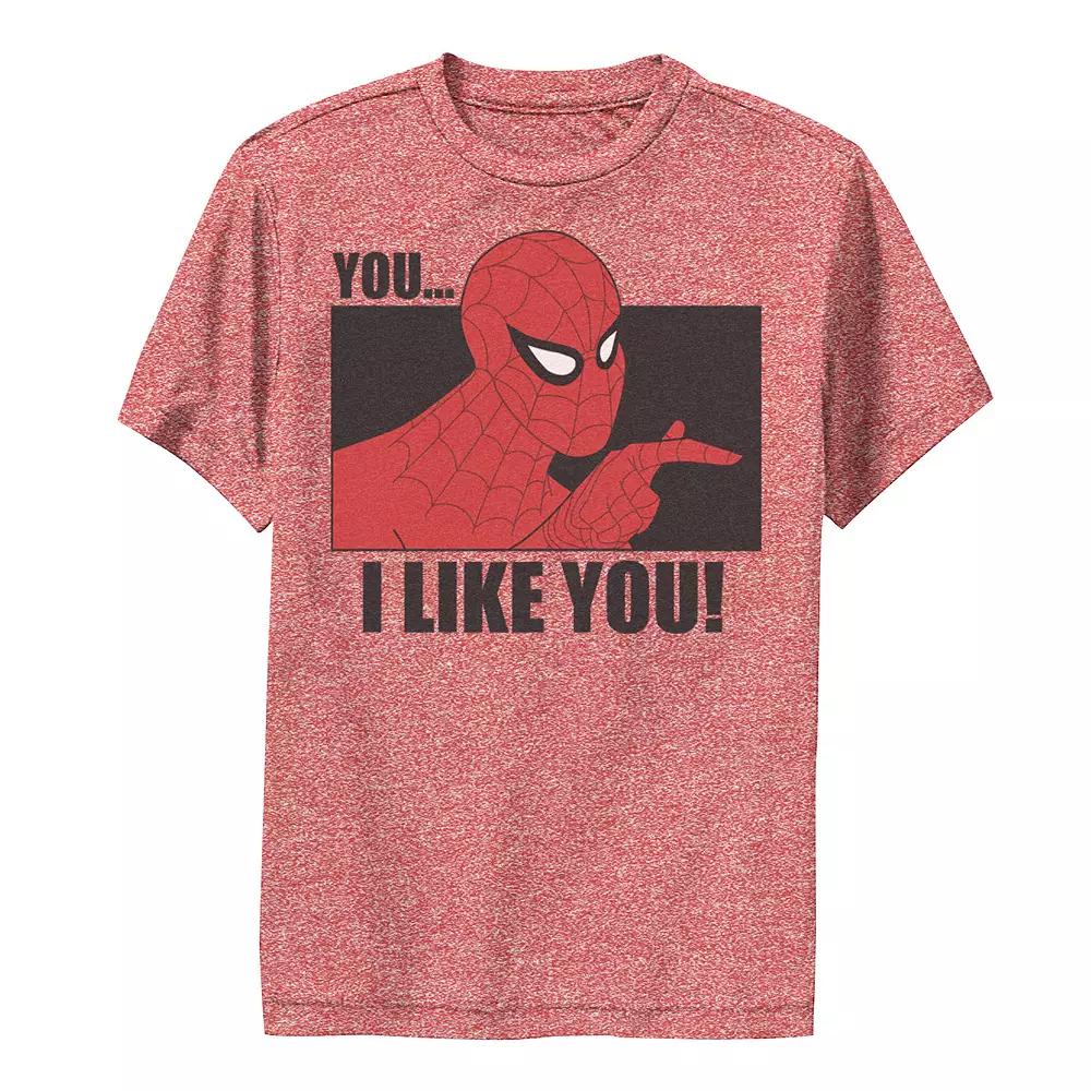 Boys 8-20 Marvel Spider-Man You... I Like You! Vintage Portrait Panel Performance Graphic Tee, Boy's,  Product Image