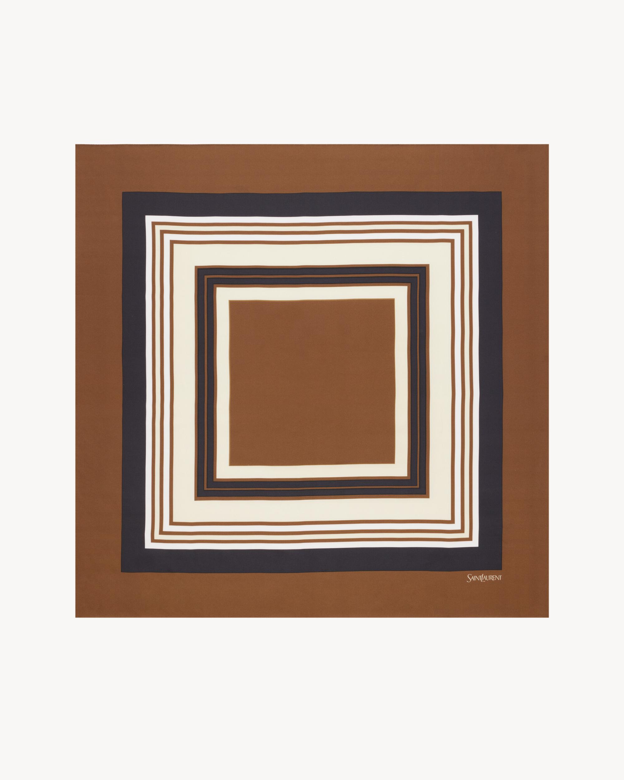 square scarf in square silk twill Product Image