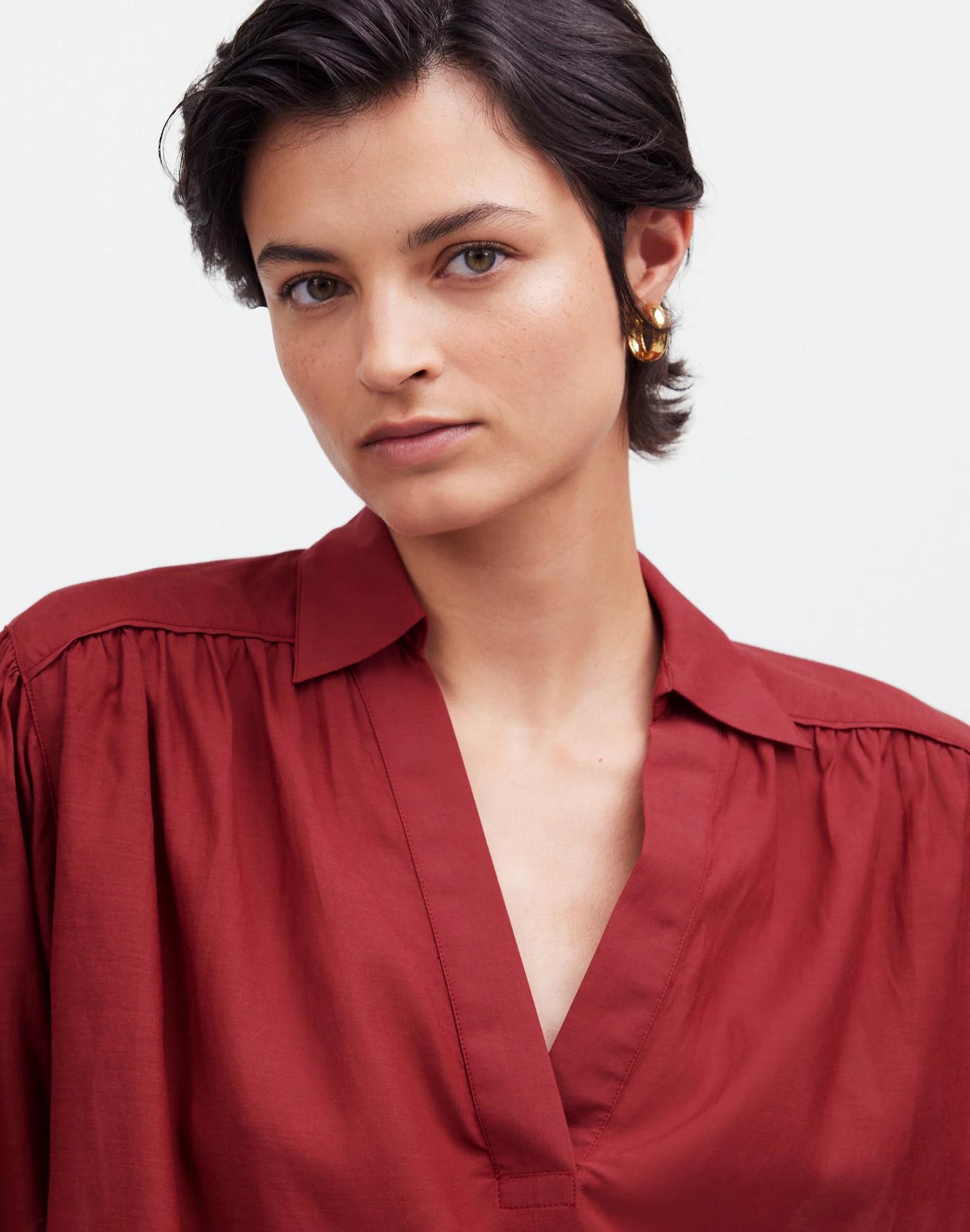 Easy Long-Sleeve Popover Shirt Product Image