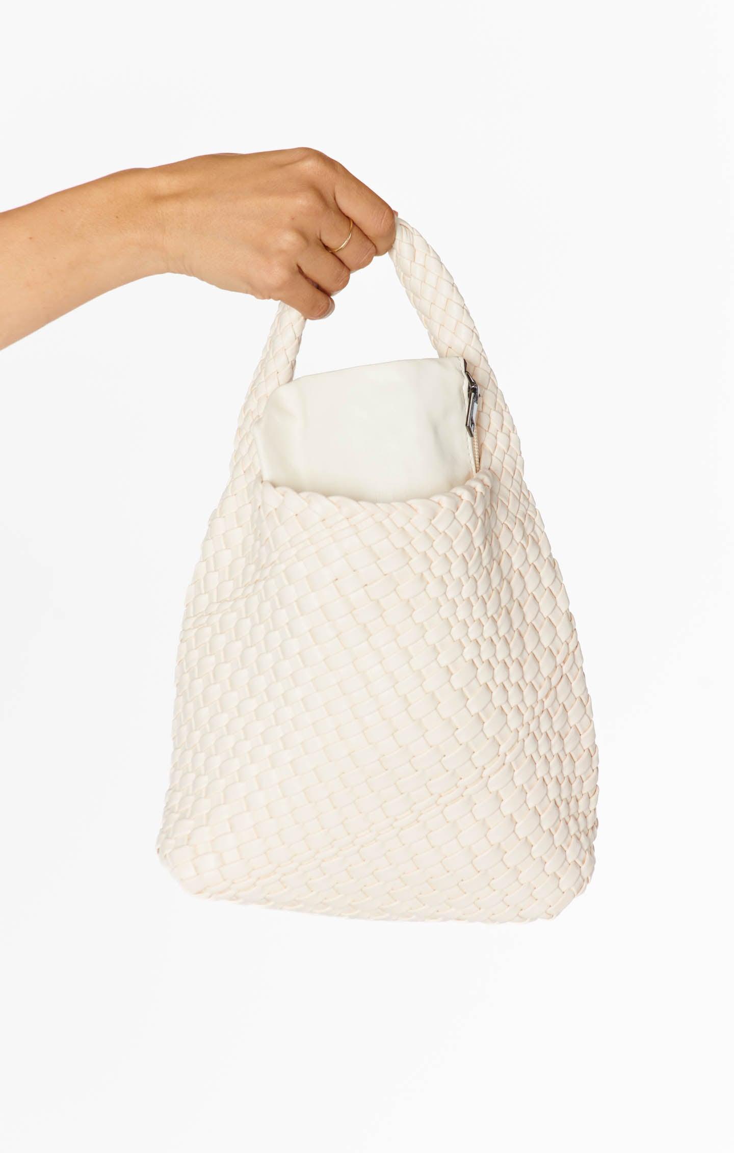 Mayce Woven Bag ~ Off White Product Image
