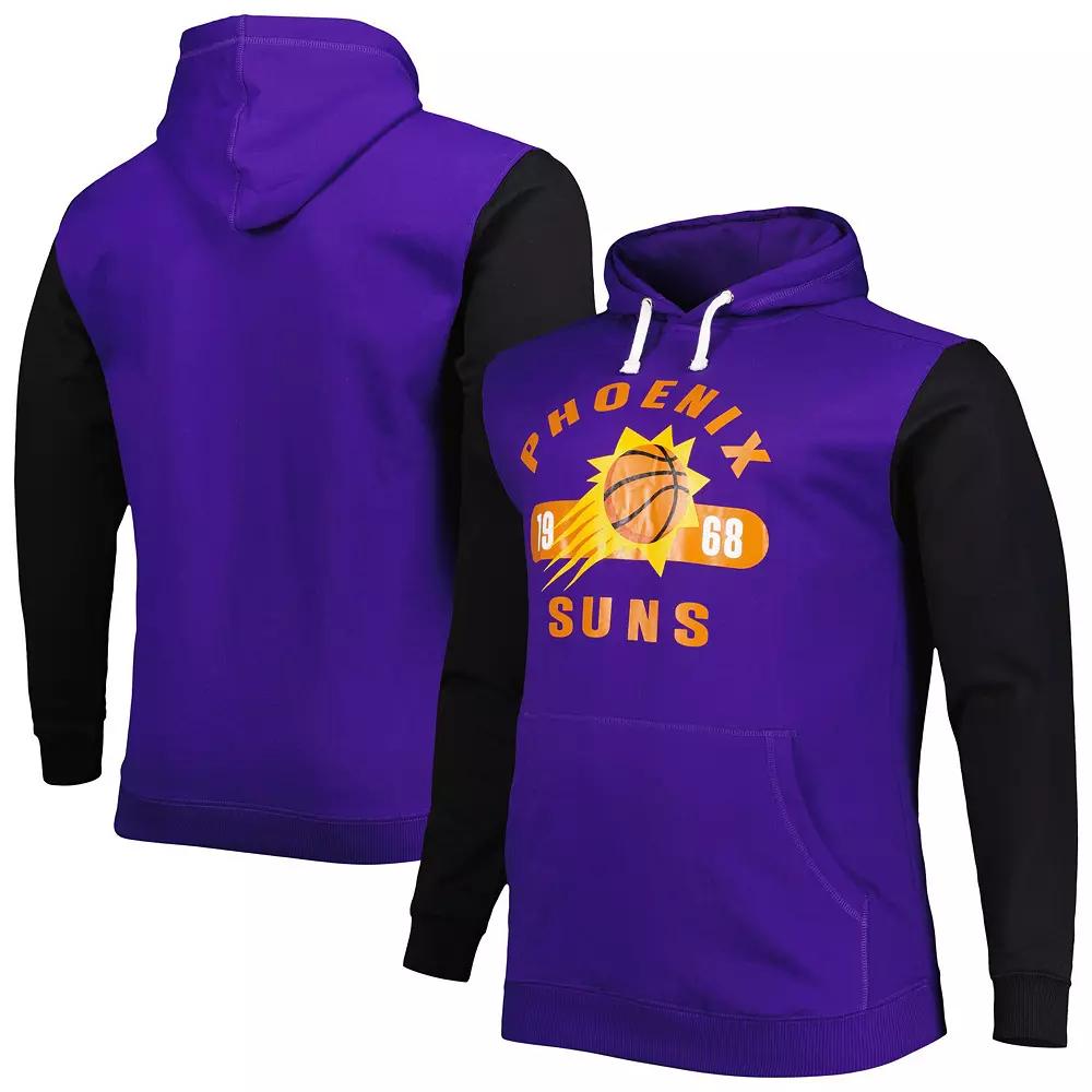 Men's Fanatics Branded Purple/Black Phoenix Suns Big & Tall Bold Attack Pullover Hoodie,  Product Image