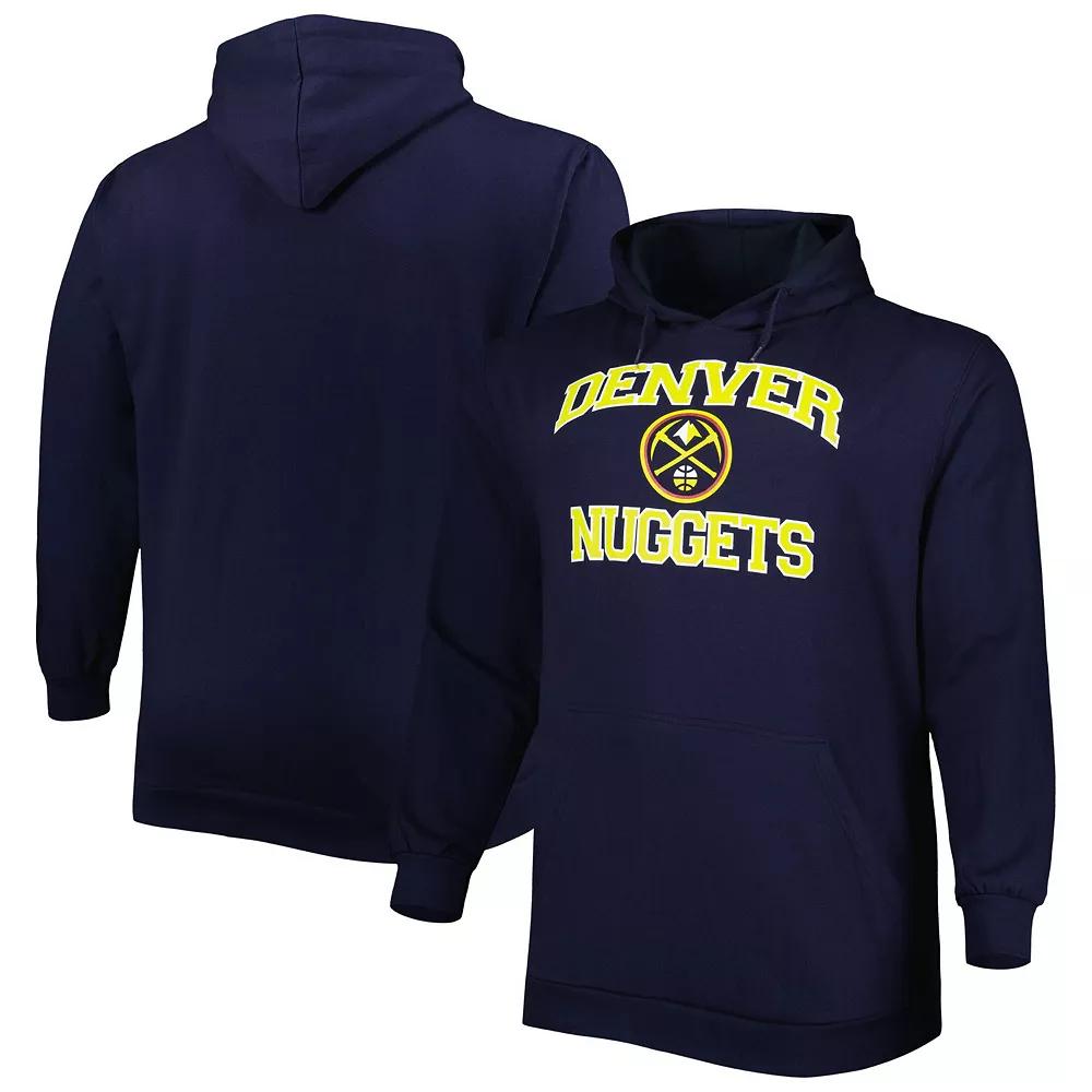 Men's Navy Denver Nuggets Big & Tall Heart & Soul Pullover Hoodie, Size: 2XB, Nug Blue Product Image