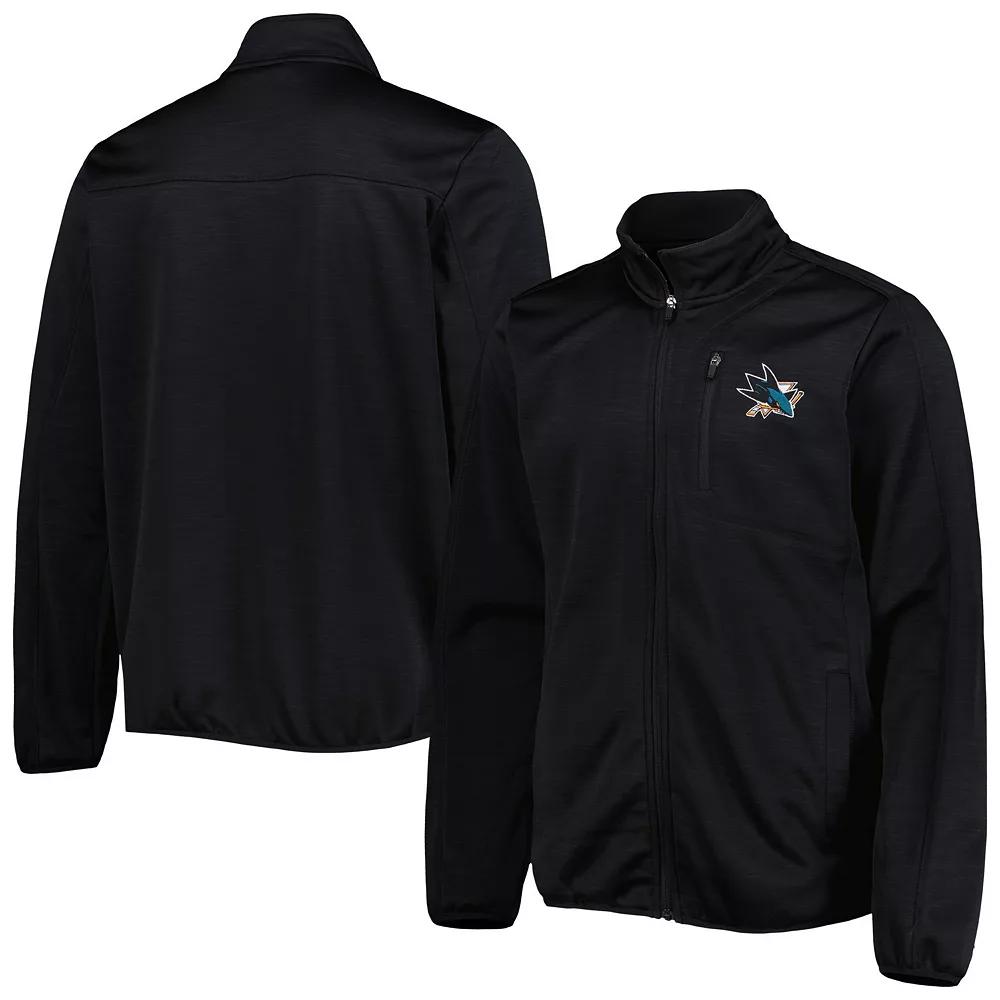 Men's G-III Sports by Carl Banks Black San Jose Sharks Closer Transitional Full-Zip Jacket, Size: Medium, Sks Black Product Image