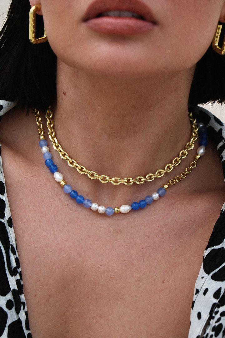 Calista Necklace Pearl Pink | Mountain and Moon Product Image