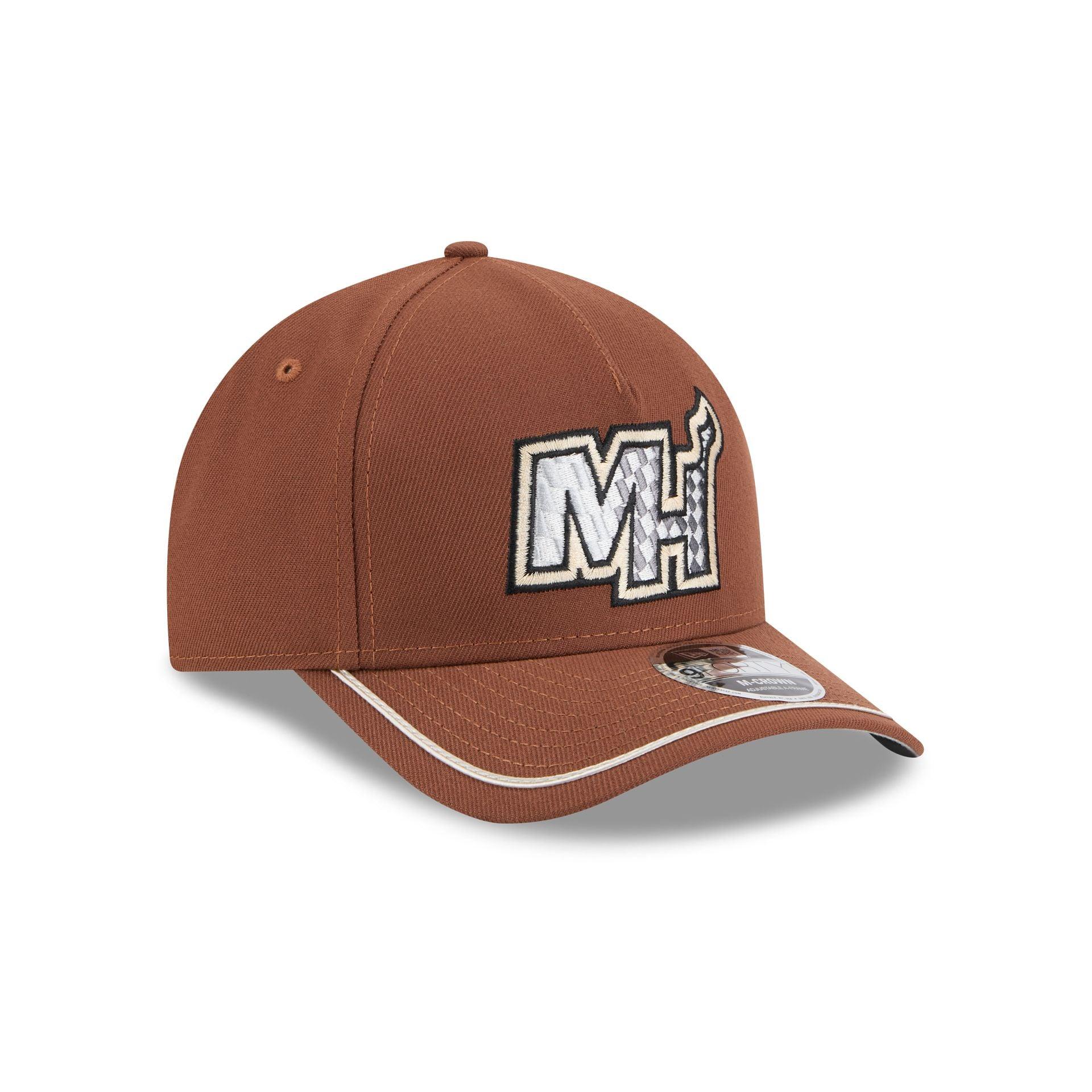 Miami Heat Motorsport 9FORTY M-Crown A-Frame Snapback Hat Male Product Image