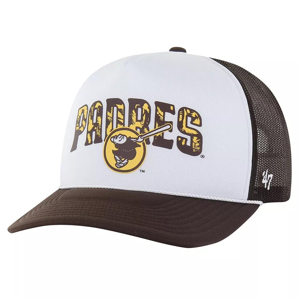 Men's '47 Brown San Diego Padres Retro Region Foam Trucker Adjustable Hat Product Image