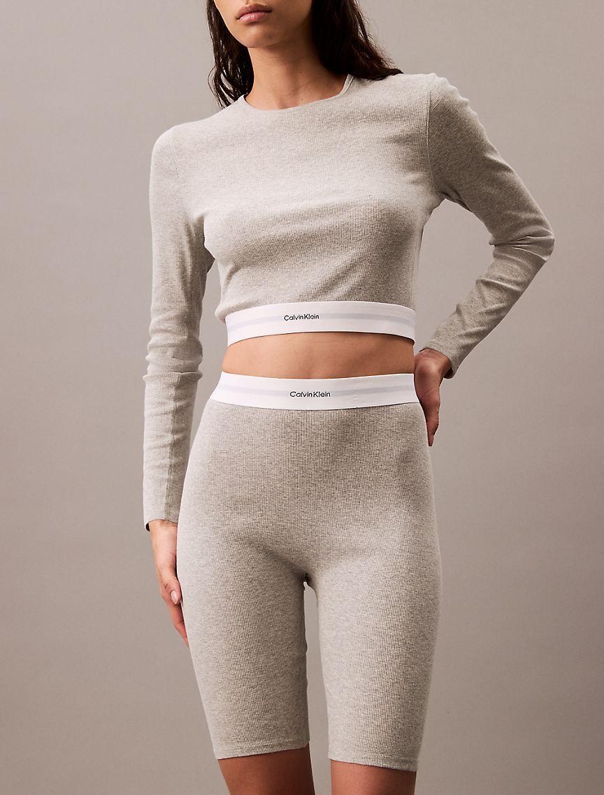 Cotton Stretch Rib Bike Shorts Product Image