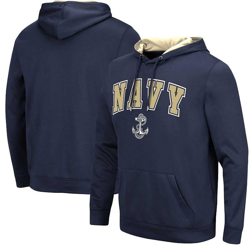 Mens Colosseum Midshipmen ResistancePullover Hoodie Blue Product Image