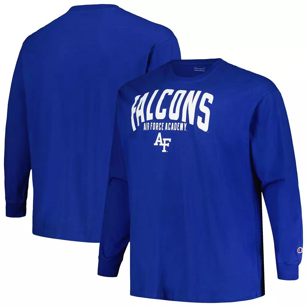 Men's Profile Royal Air Force Falcons Big & Tall Color Arch Long Sleeve T-Shirt,  Product Image