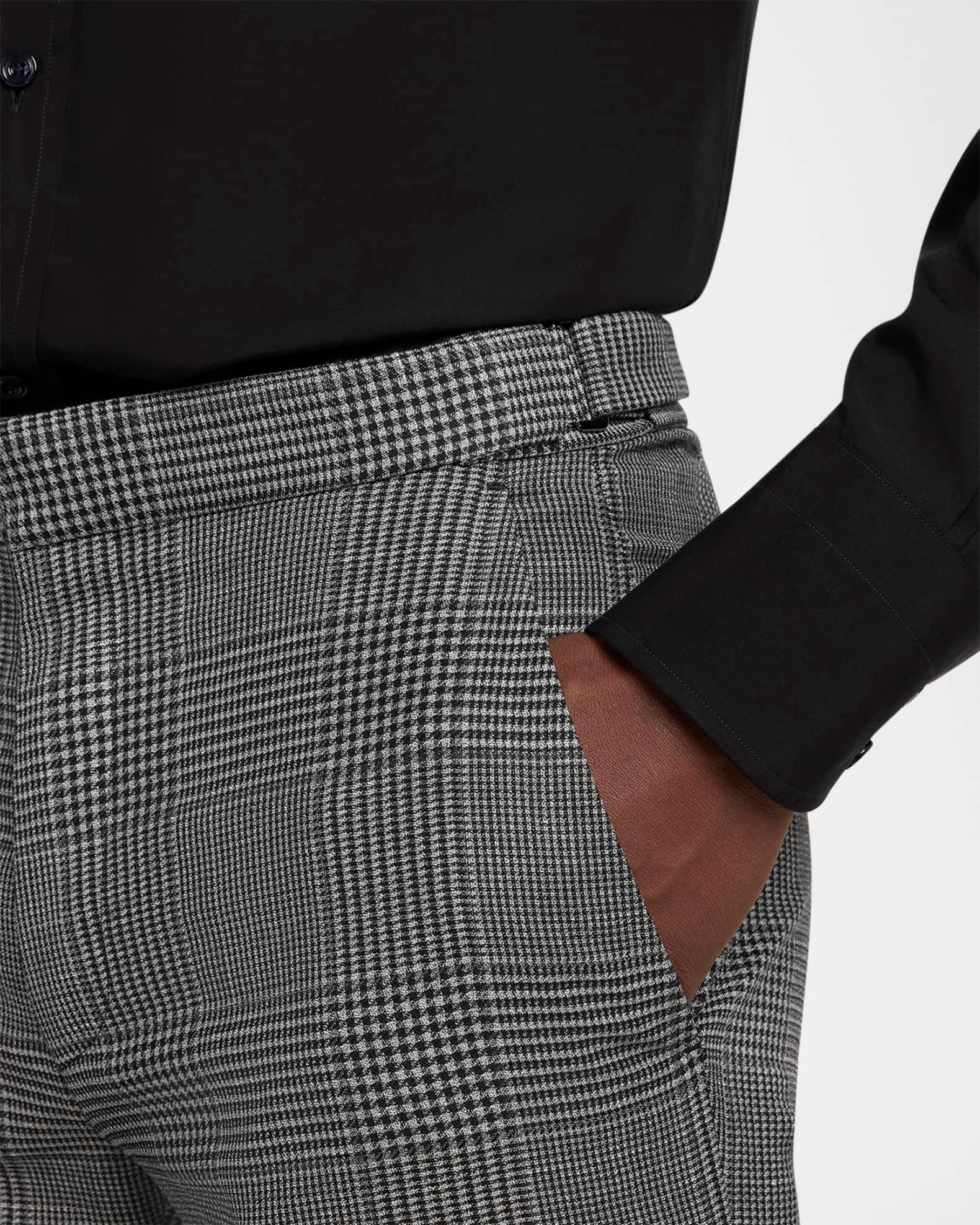 Men's Dyllan Wool Check Trousers Product Image