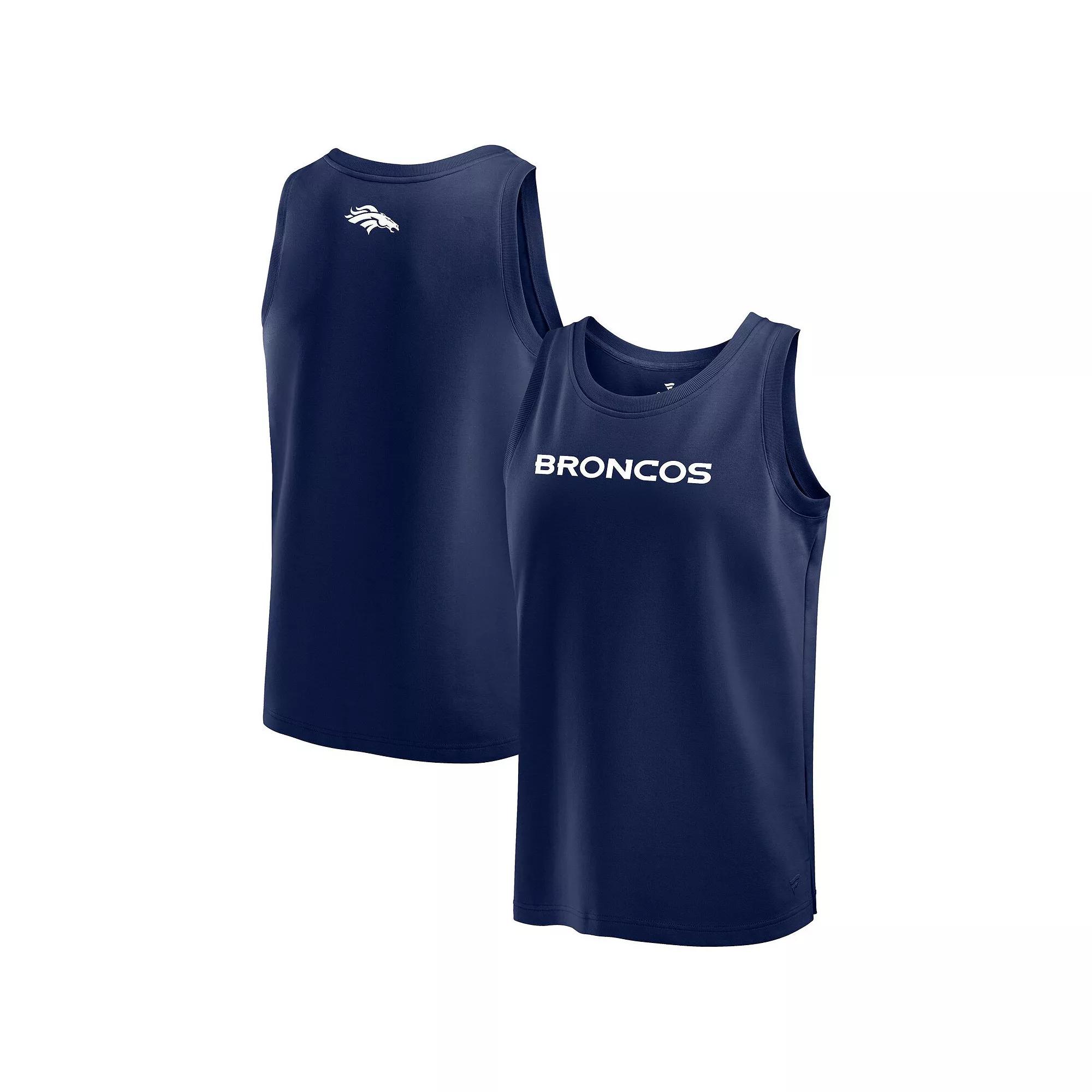 Men's Fanatics Navy Denver Broncos Elements Tank Top,  Product Image