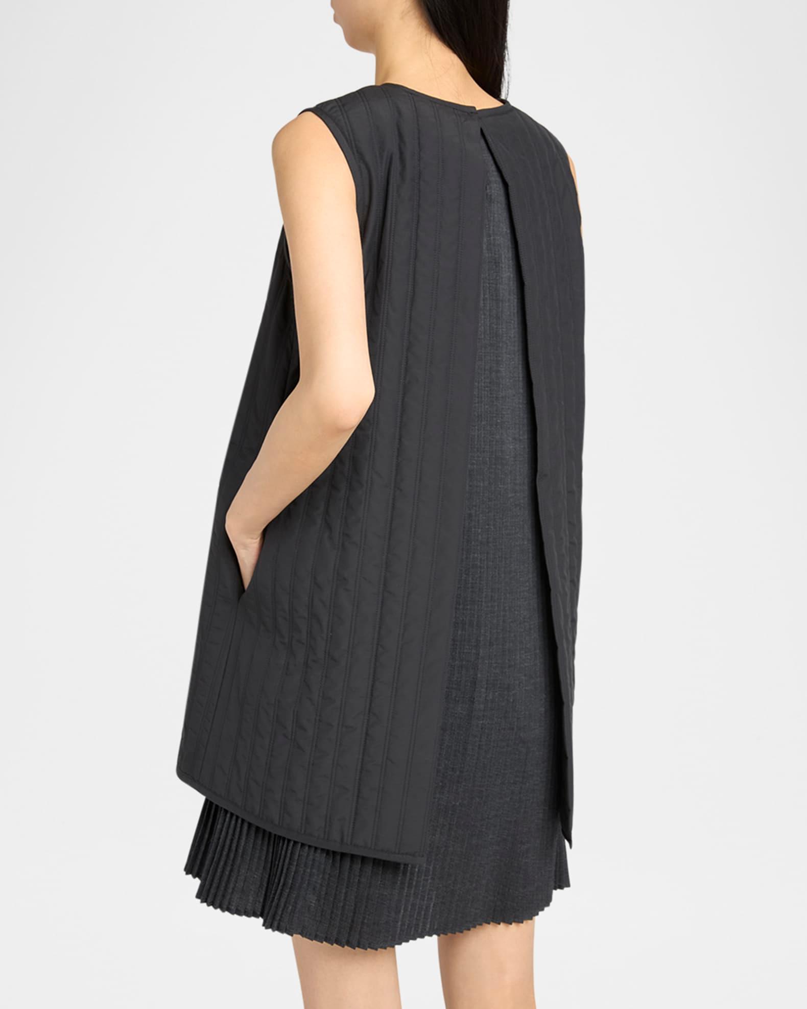 Quilted Sleeveless Shift Dress  Product Image