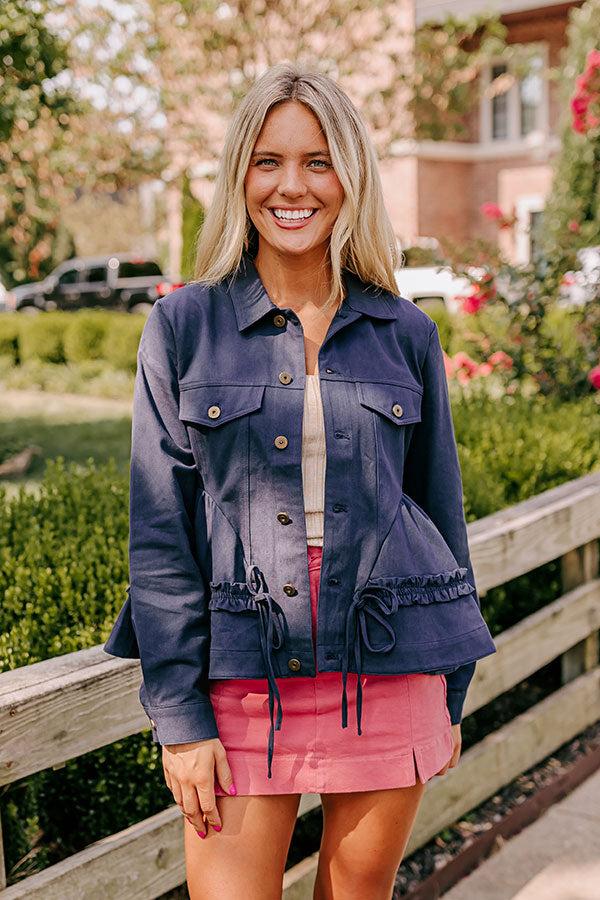 NYC Stroll Peplum Jacket Product Image