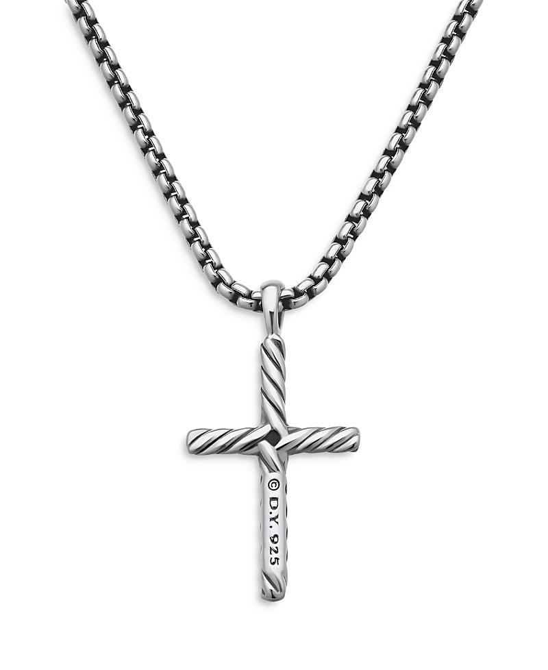 Womens Cable Classics Cross Diamond Necklace Product Image