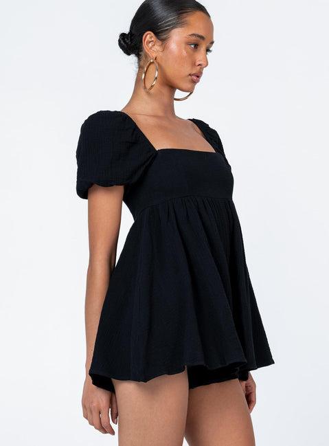 Lorna Romper Black Product Image