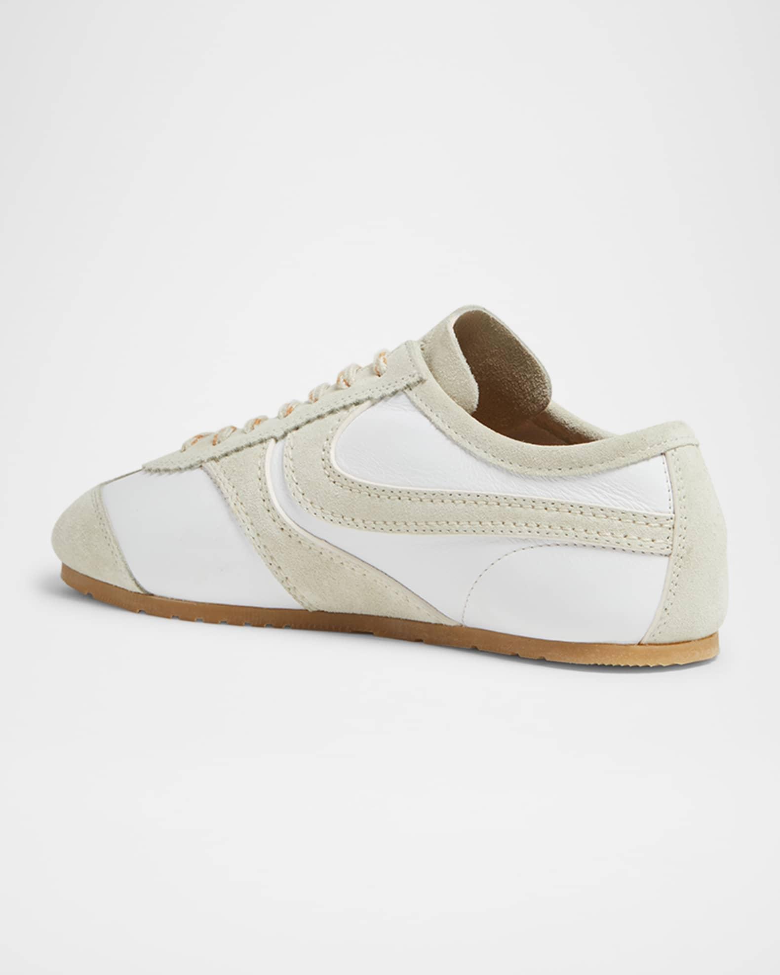 Dustin Mixed Leather Retro Sneakers Product Image