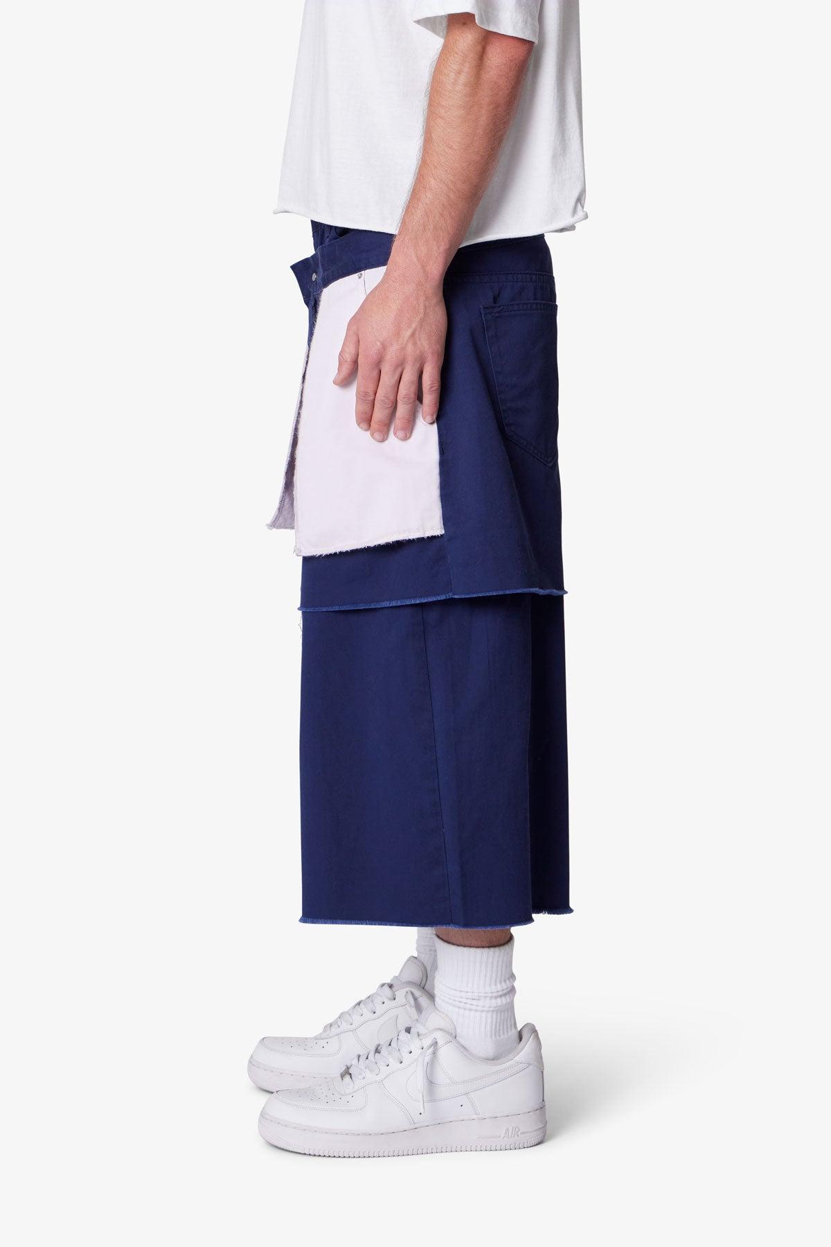 Ultra Baggy Inside Out Shorts - Navy Product Image