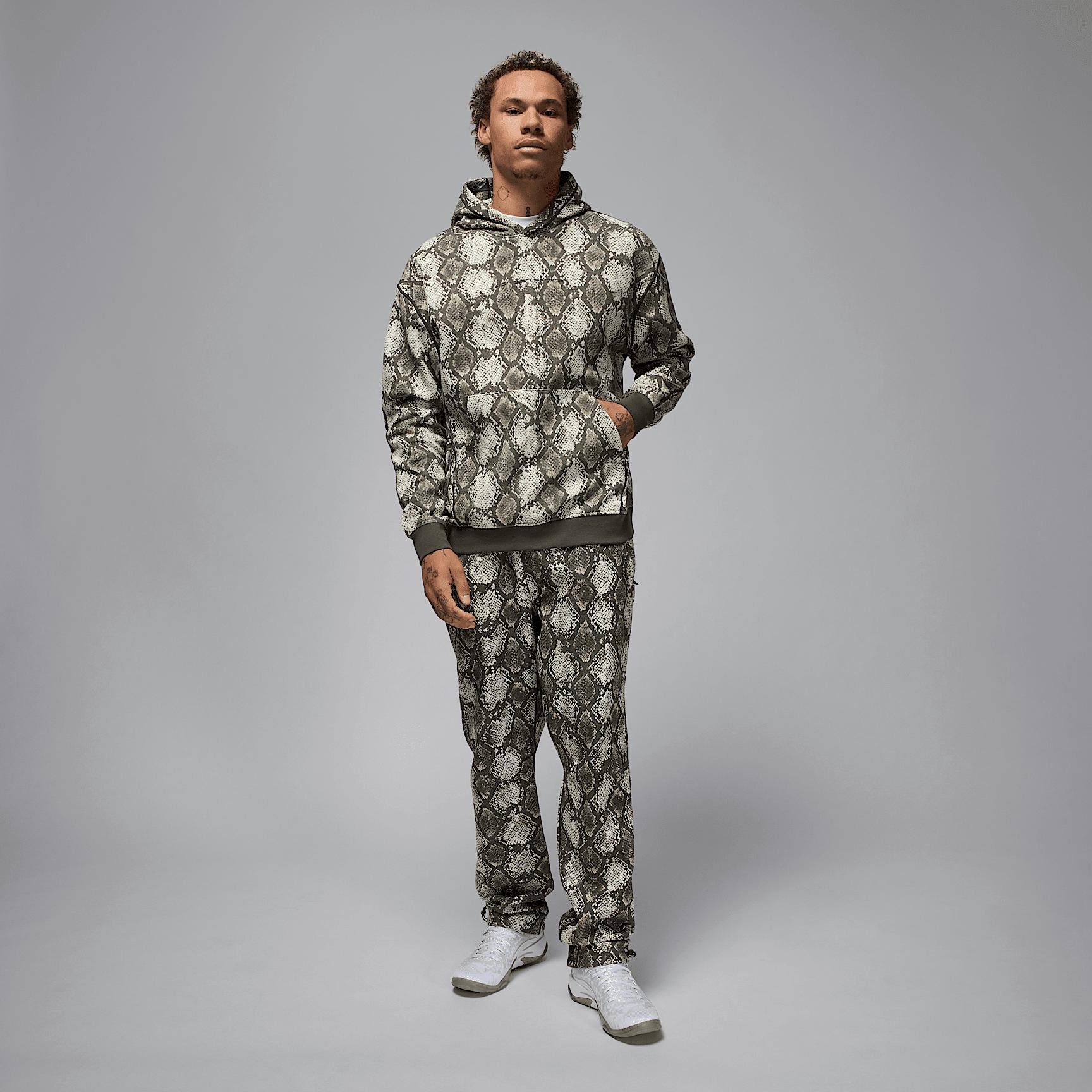 Mens Jordan Sport Hoop Fleece Dri-FIT Printed Pullover Hoodie | HF9894-133 Product Image