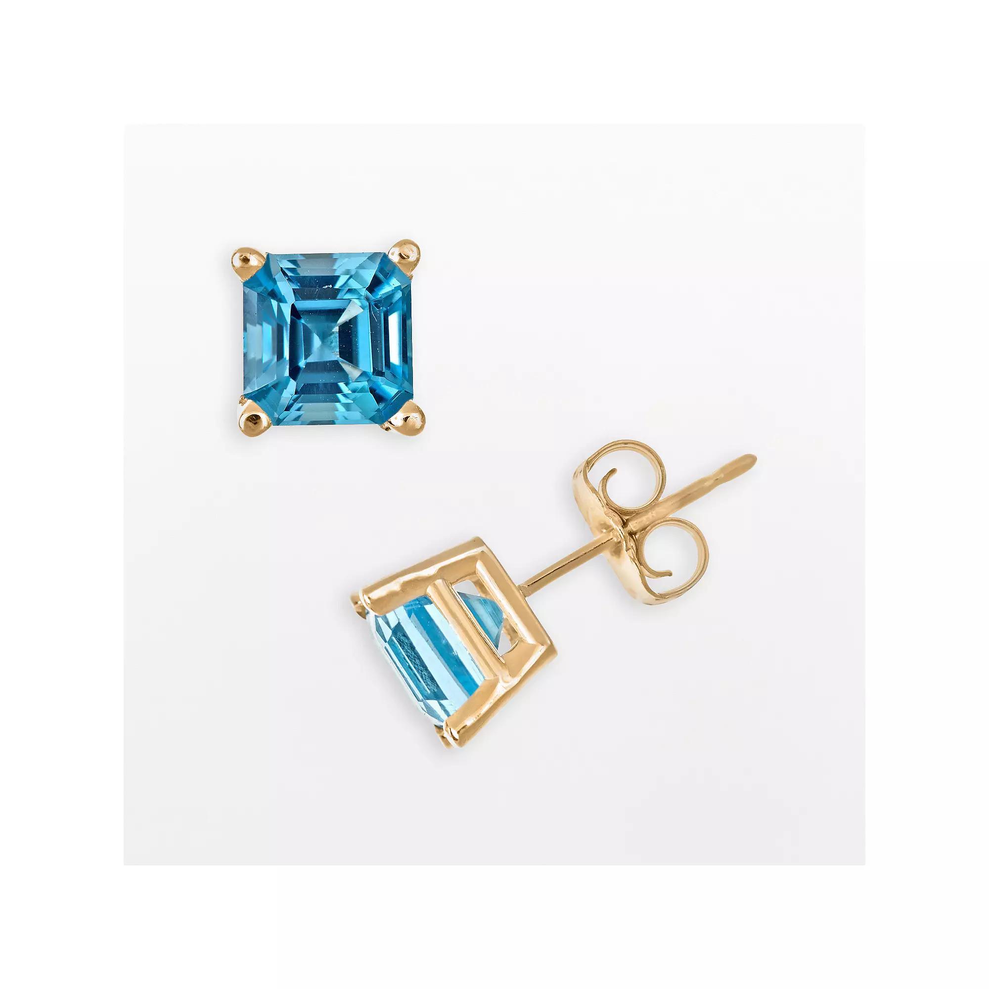 Celebration Gems 14k Gold Peridot Stud Earrings, Women's, Green Product Image