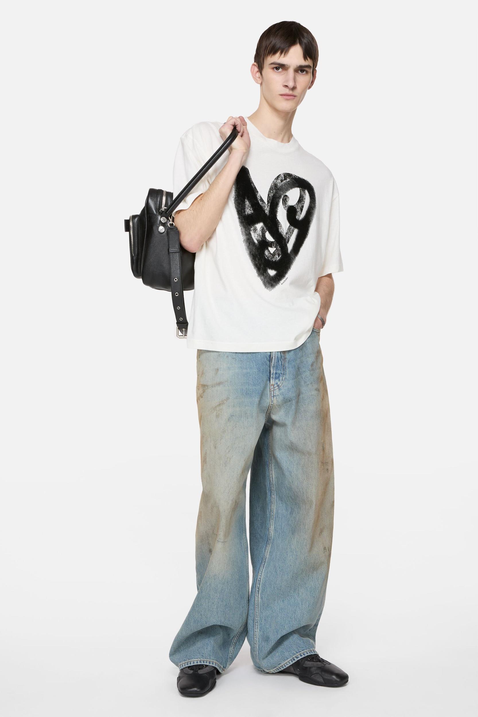 Denim jacket with hood Product Image