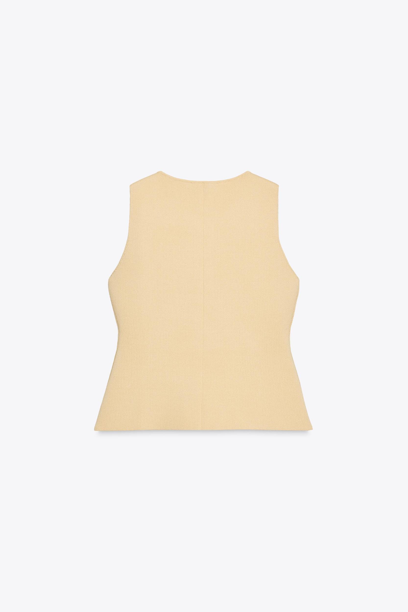 BUTTON KNIT VEST Product Image