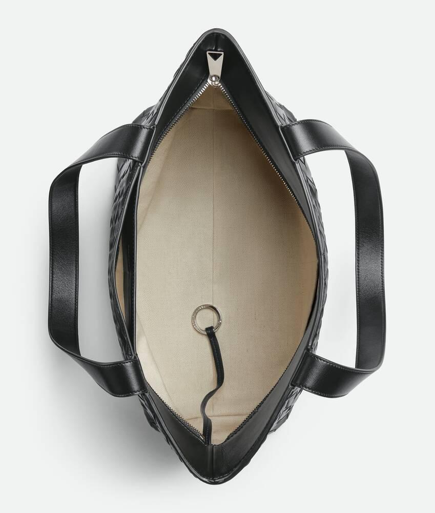 Men's Small Intrecciato Zipped Tote in Ardoise Product Image