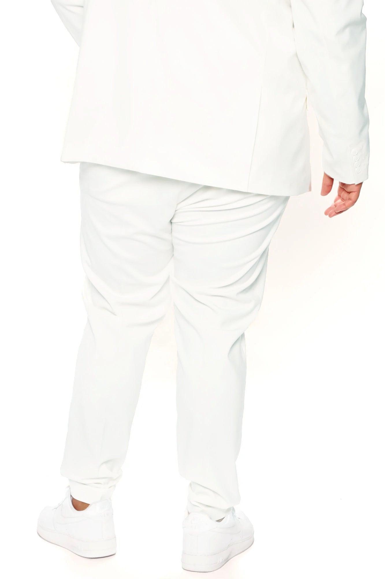 The Modern Stretch Slim Trouser - Off White Product Image